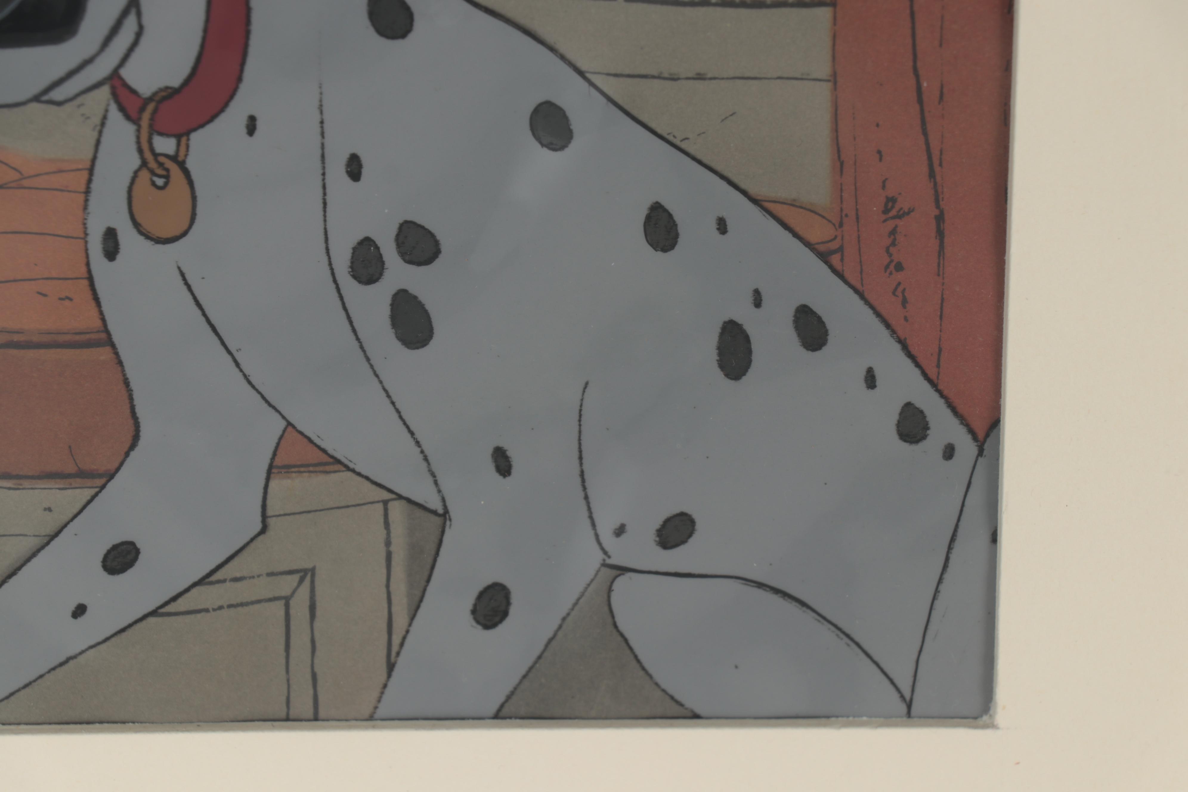 Disney "101 Dalmatians" Production Cel of Pongo and Puppies, 1961