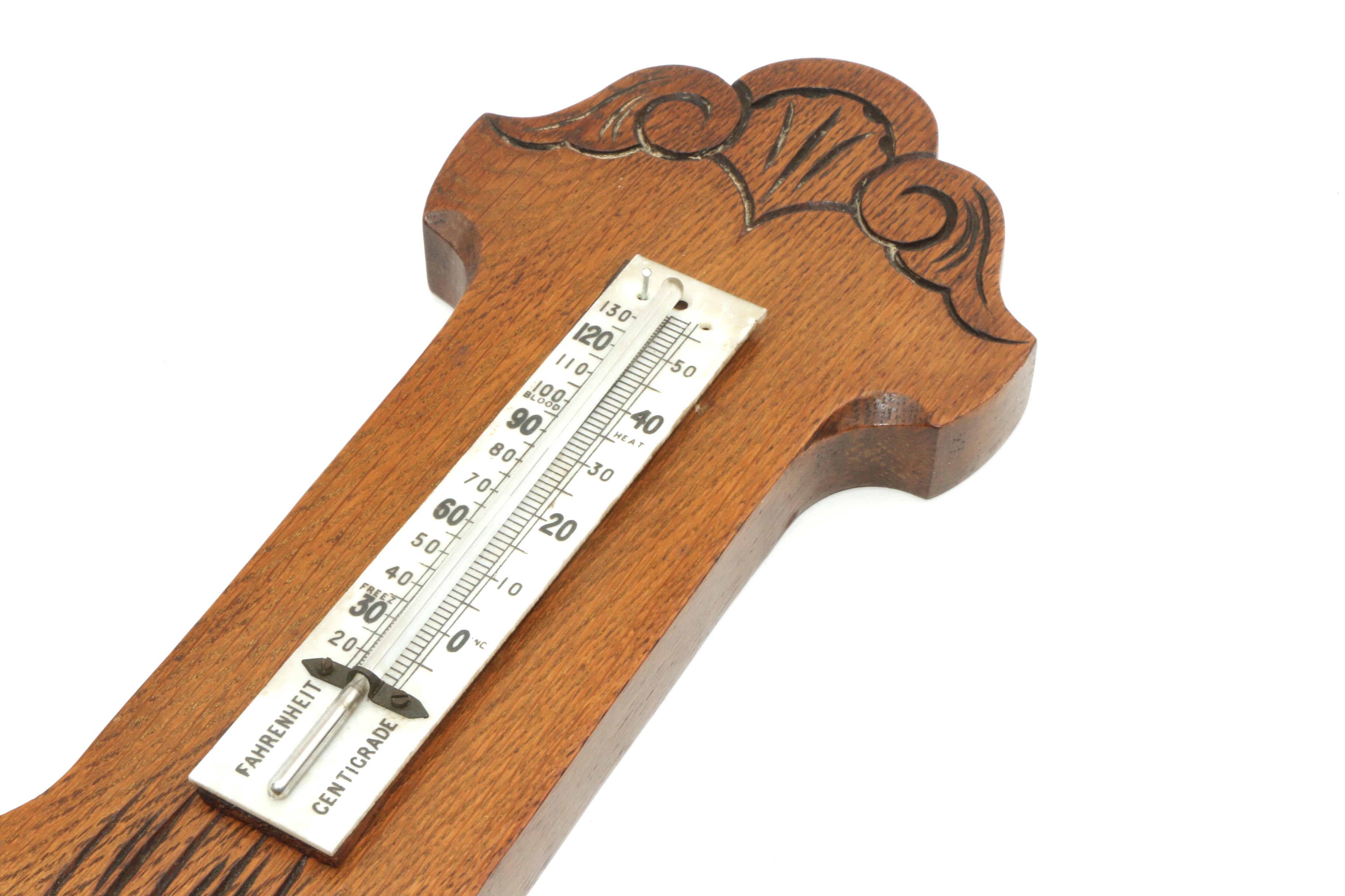 Aneroid Dual Barometer-Thermometer Wall Weather Station
