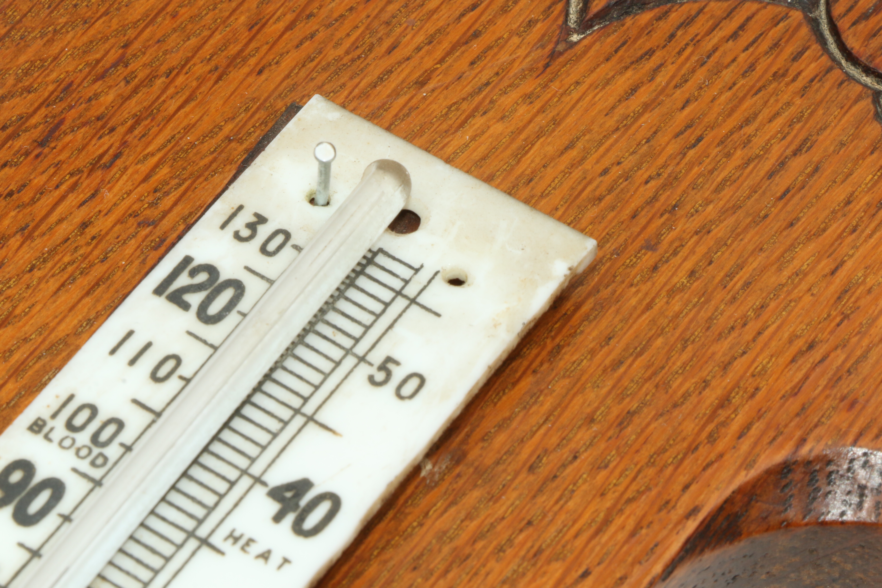 Aneroid Dual Barometer-Thermometer Wall Weather Station