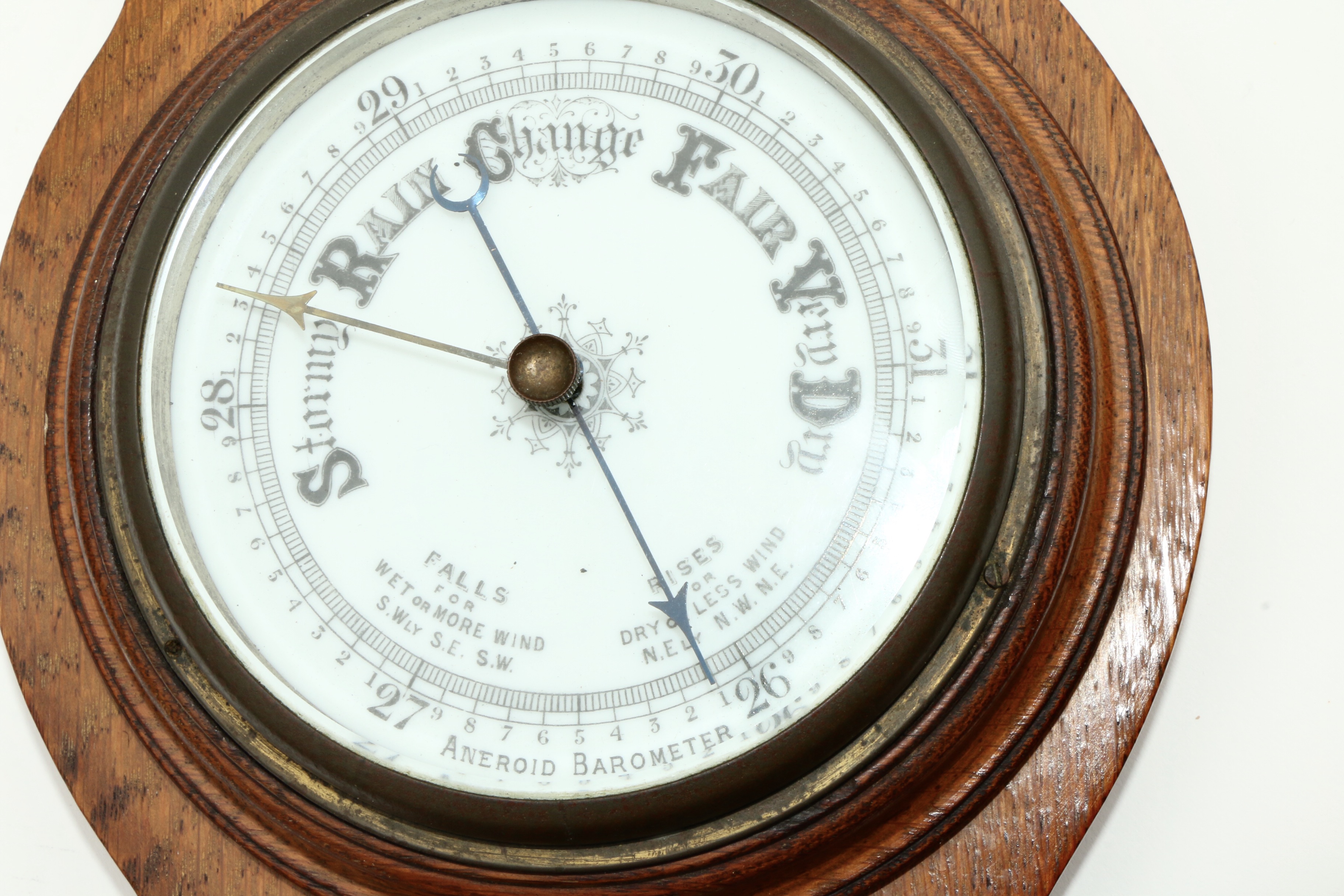 Aneroid Dual Barometer-Thermometer Wall Weather Station