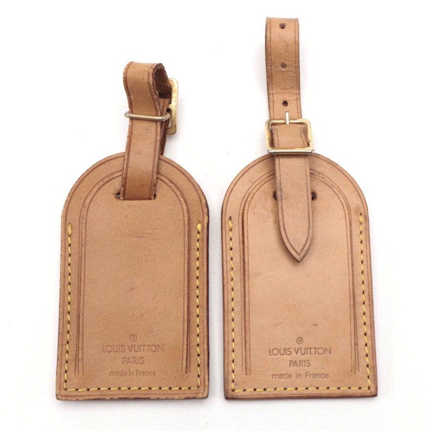 Louis Vuitton Luggage Tags in Vachetta Leather