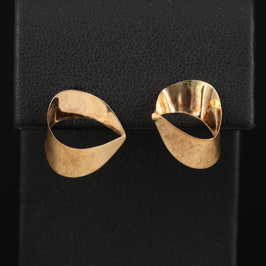 14K Abstract Earrings