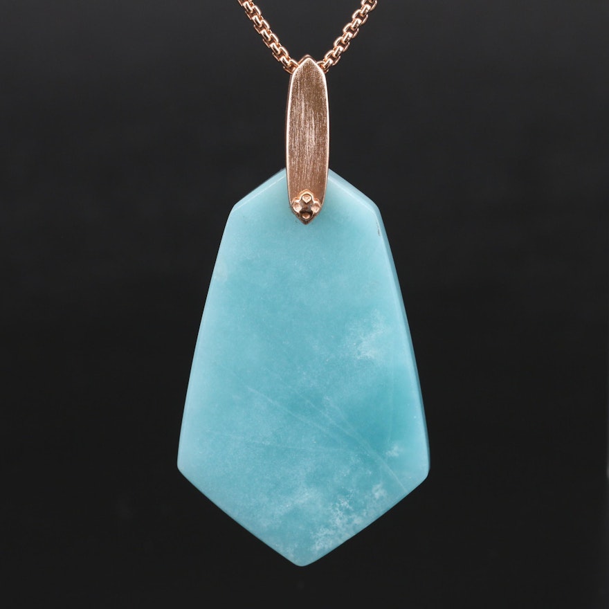 Kendra Scott Adjustable Chalcedony Pendant Necklace