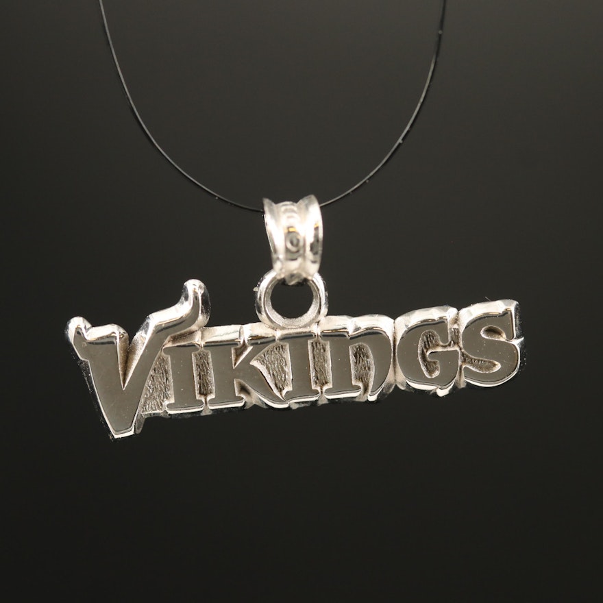 Sterling Minnesota Vikings Pendant