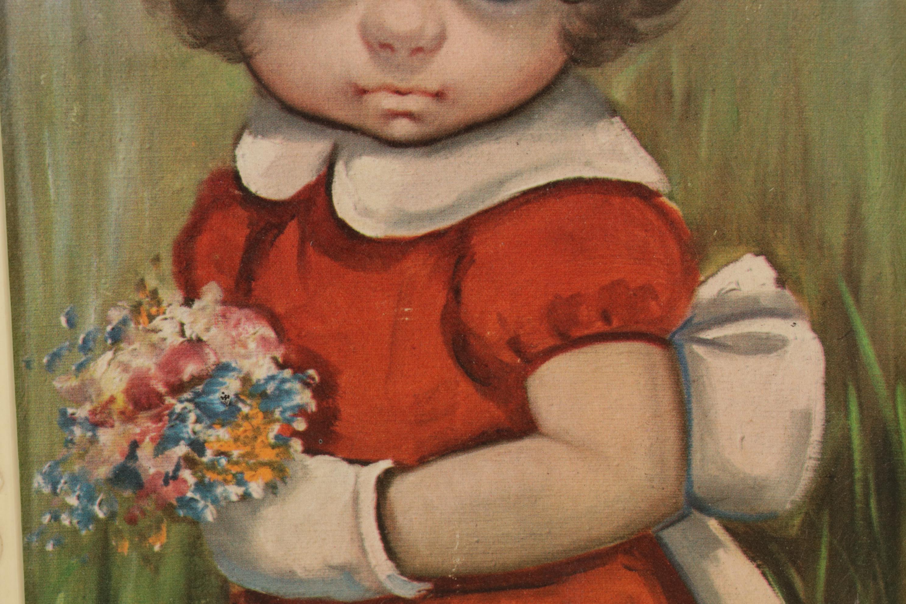 Offset Lithographs after Ozz França of Children in the Style of Margaret Keane