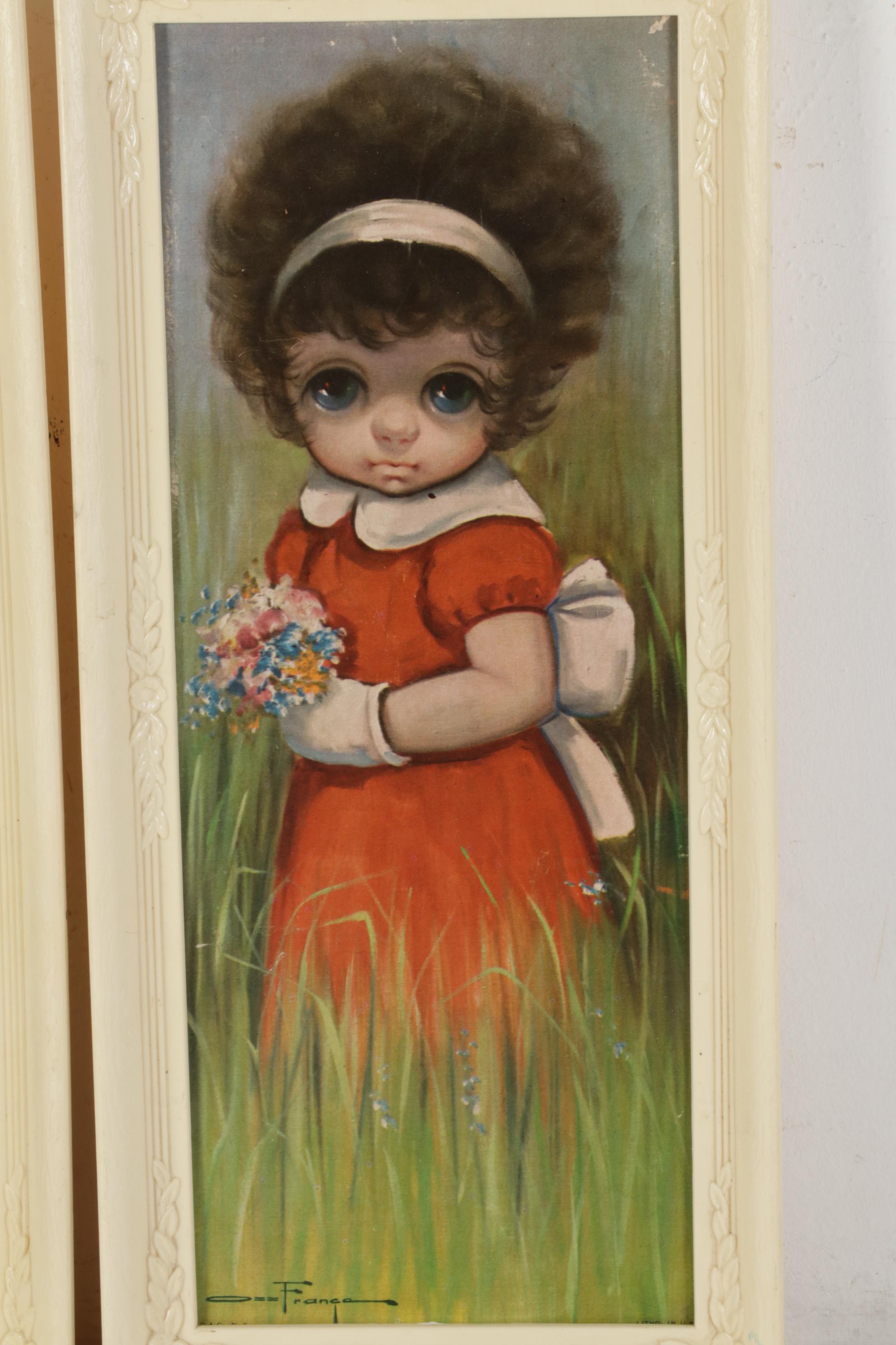 Offset Lithographs after Ozz França of Children in the Style of Margaret Keane