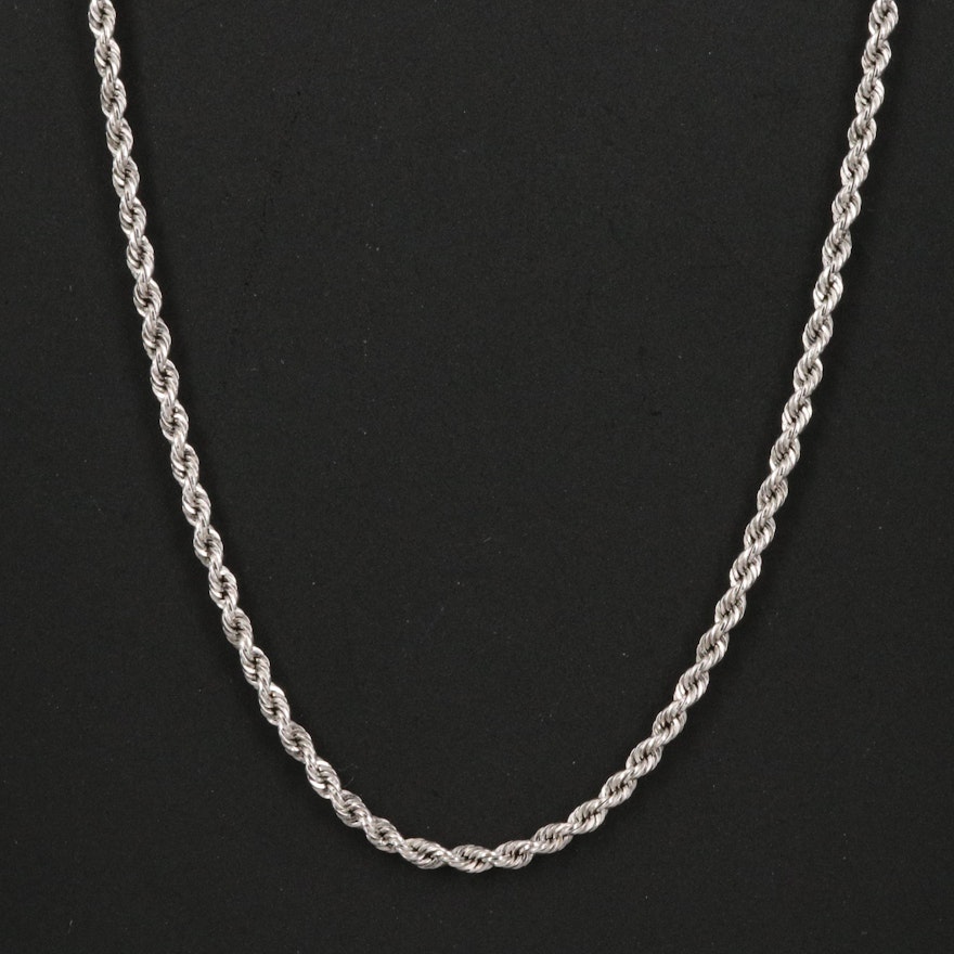 14K French Rope Chain Necklace