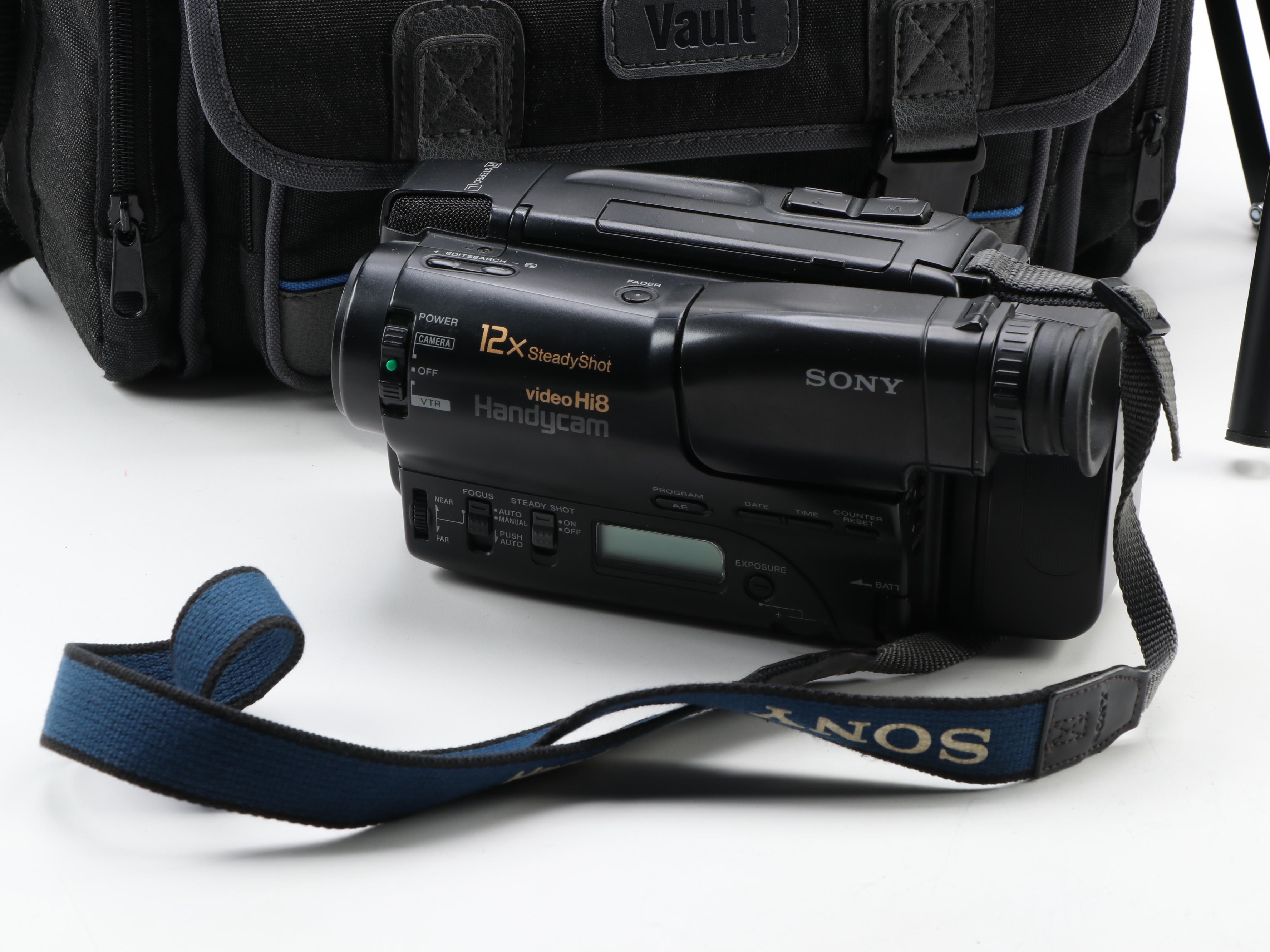 Sony Handycam Video Hi8 Video Camera with Tripods