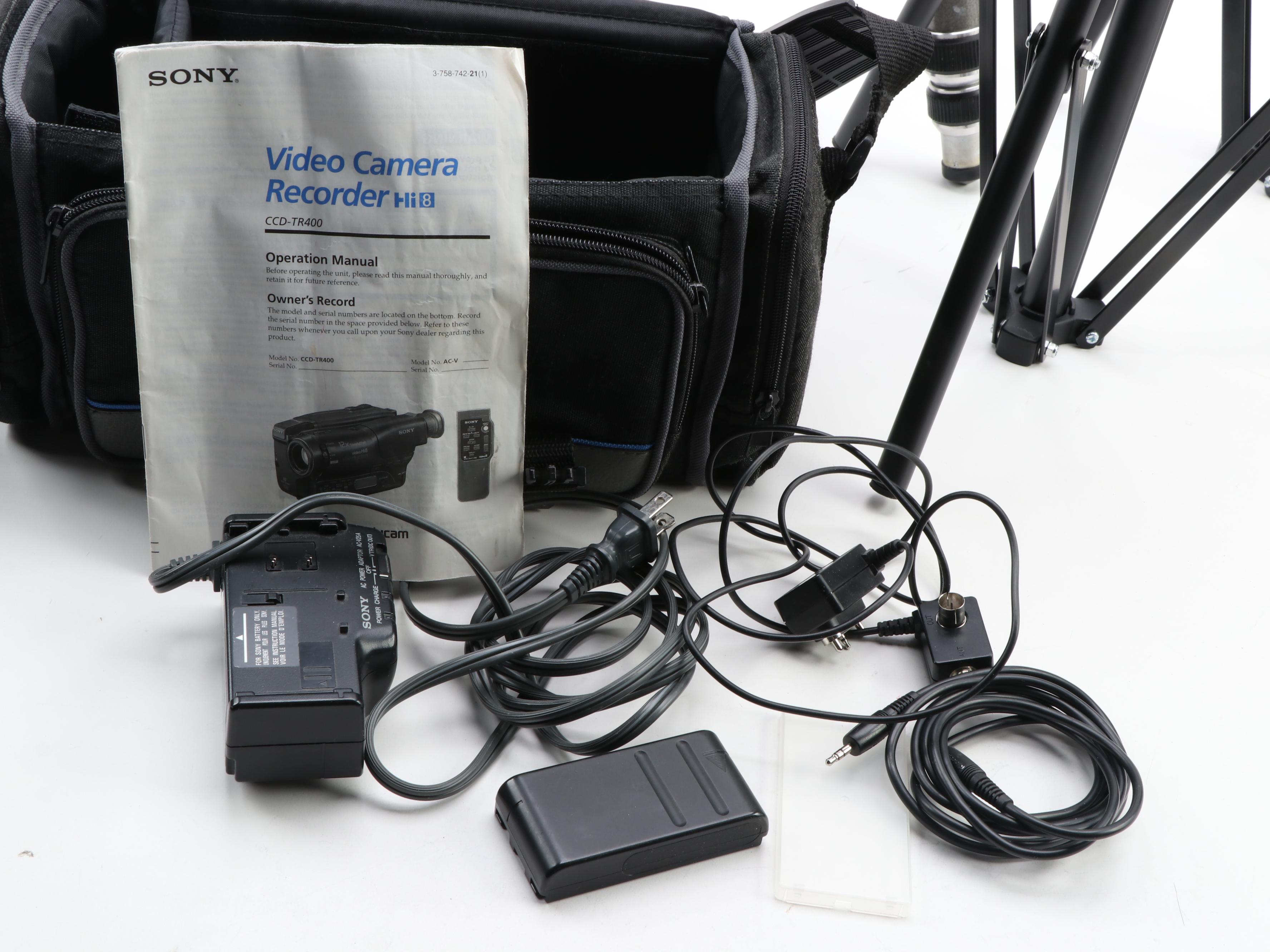 Sony Handycam Video Hi8 Video Camera with Tripods