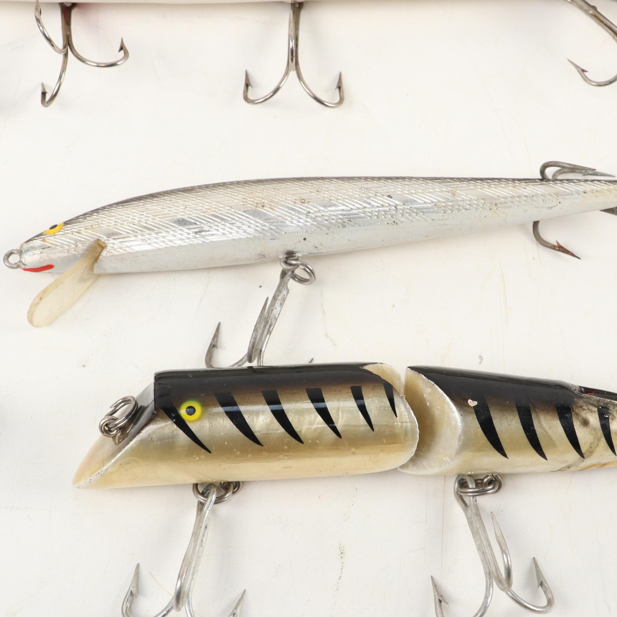 Fred Arbogast Signed and Other Lures Including Burke, Rapala, Cisco,  Mid-20th C