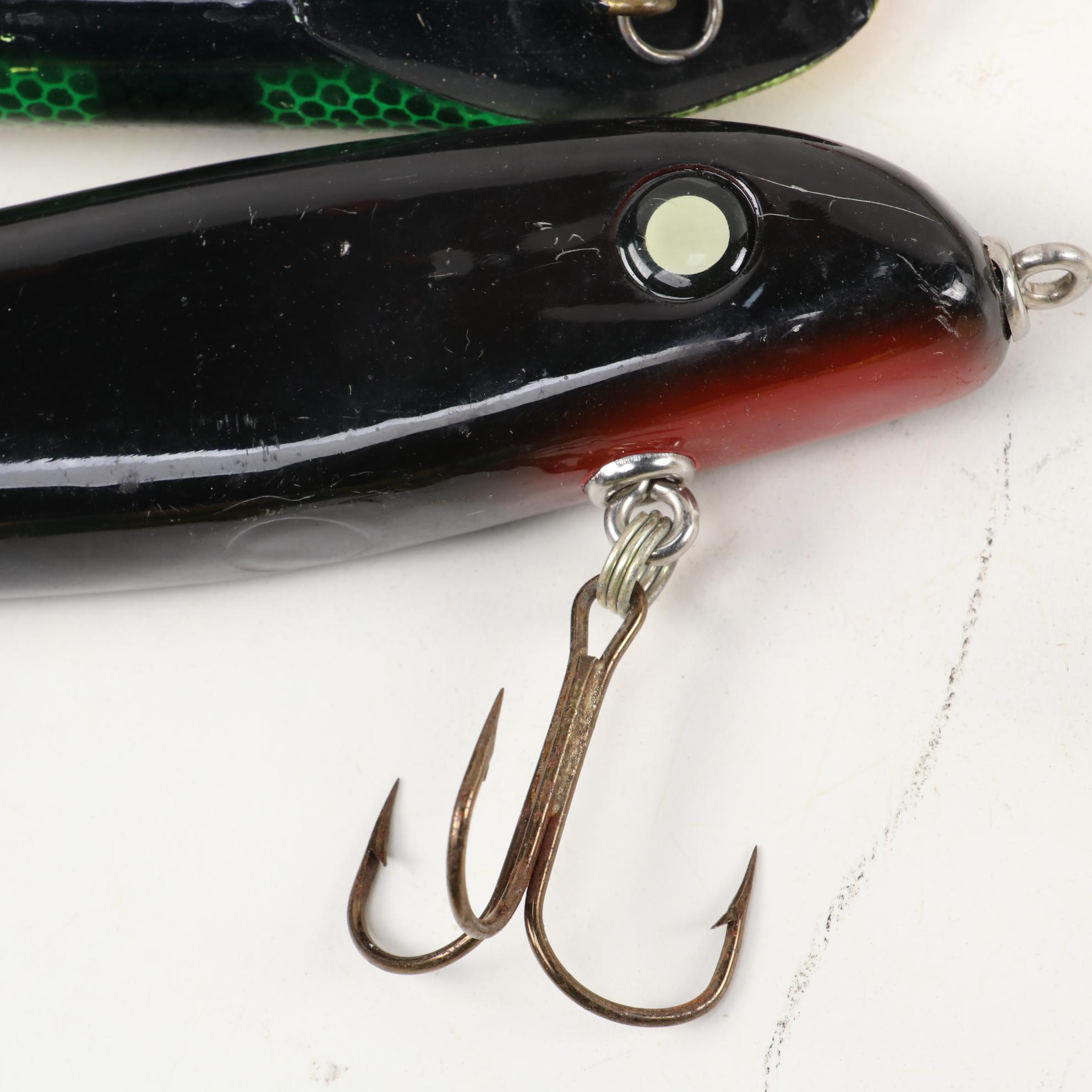 Fred Arbogast Signed and Other Lures Including Burke, Rapala, Cisco,  Mid-20th C