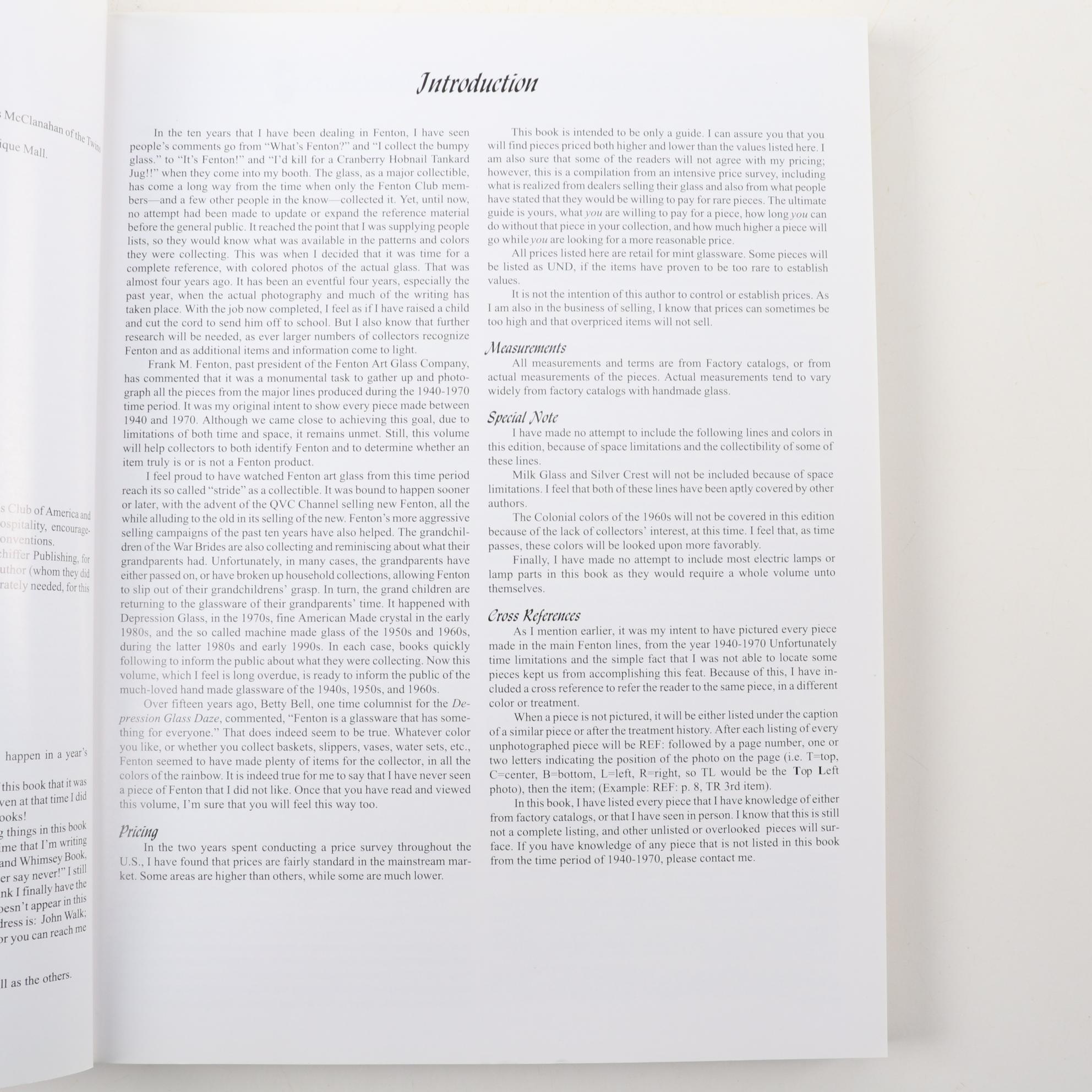 Fenton Glass Reference Book, Hobnail Compote, Carnival Glass and Bud Vase