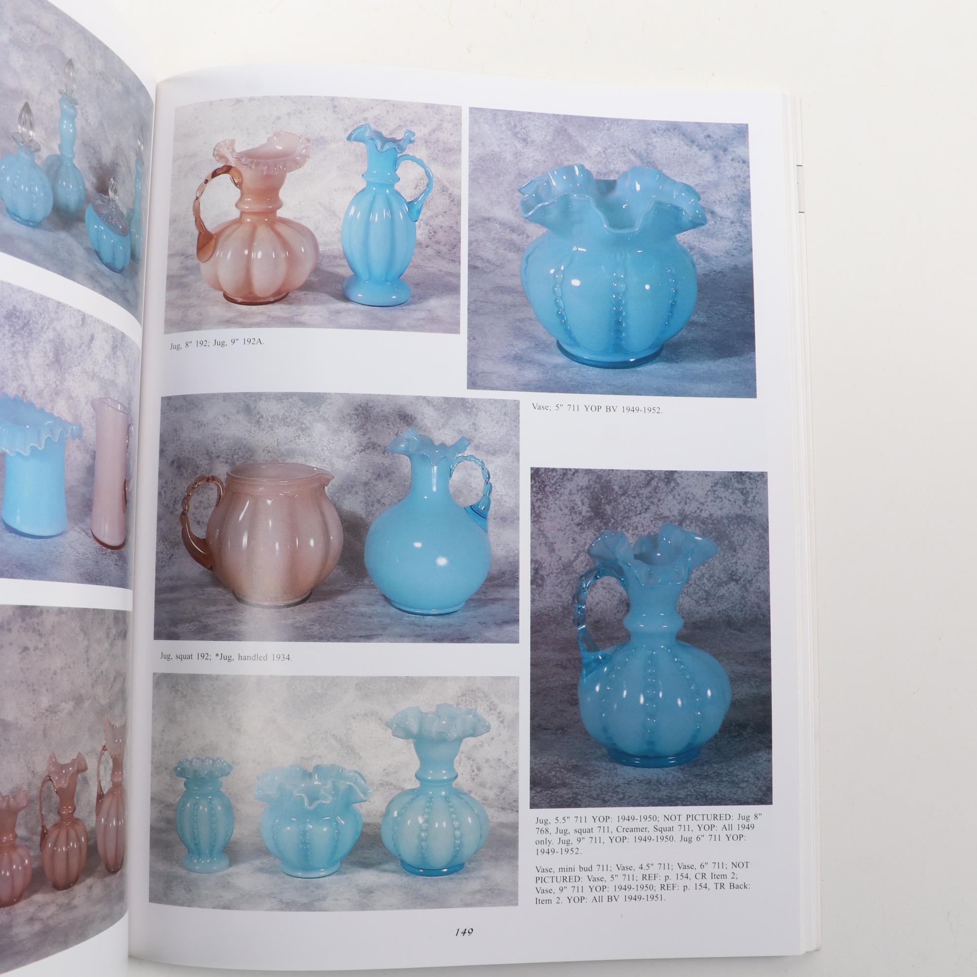 Fenton Glass Reference Book, Hobnail Compote, Carnival Glass and Bud Vase