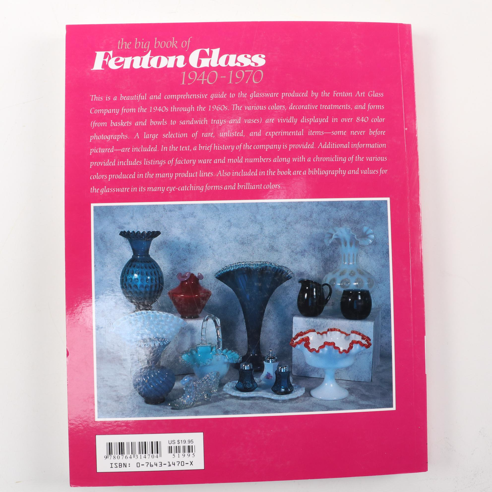 Fenton Glass Reference Book, Hobnail Compote, Carnival Glass and Bud Vase