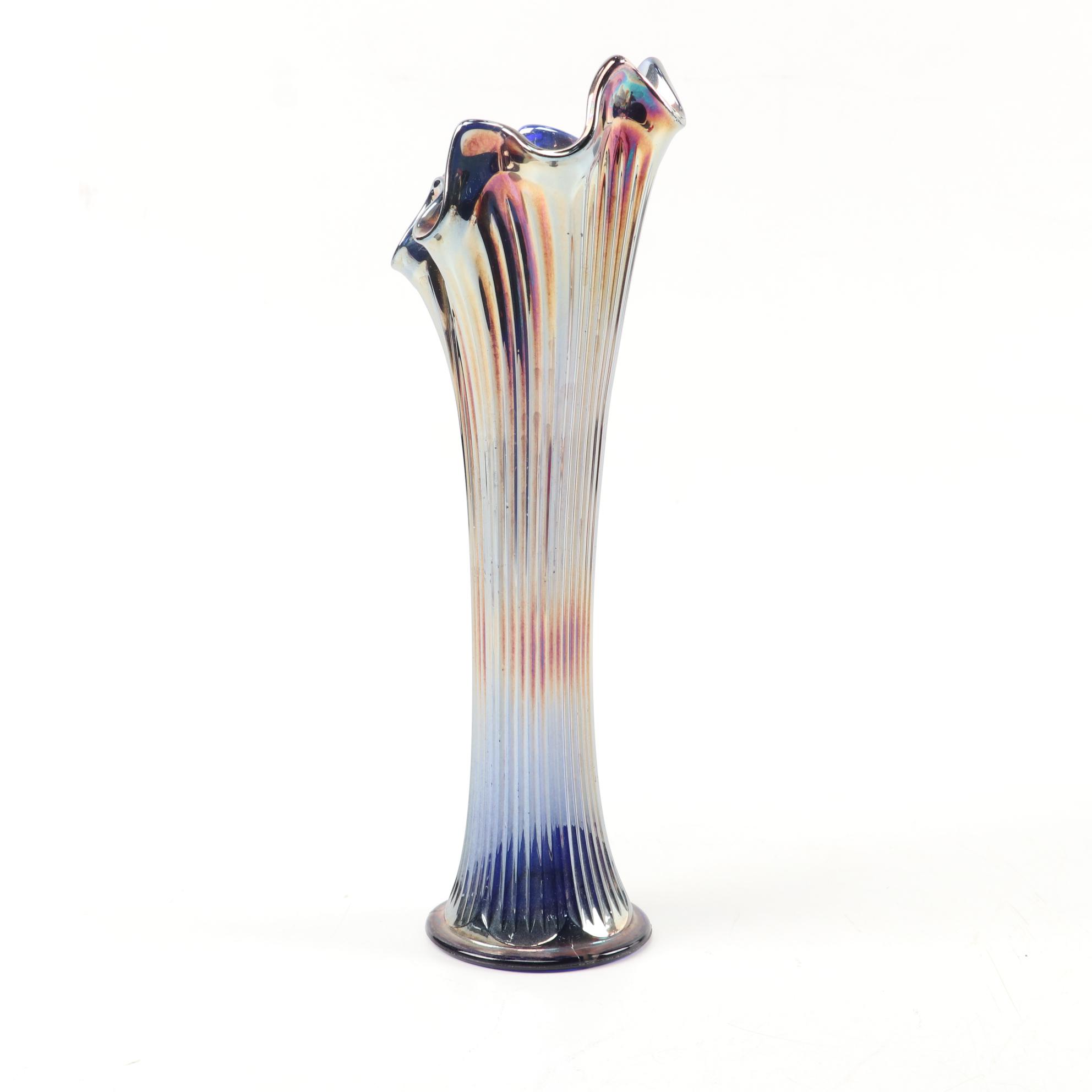 Fenton Glass Reference Book, Hobnail Compote, Carnival Glass and Bud Vase