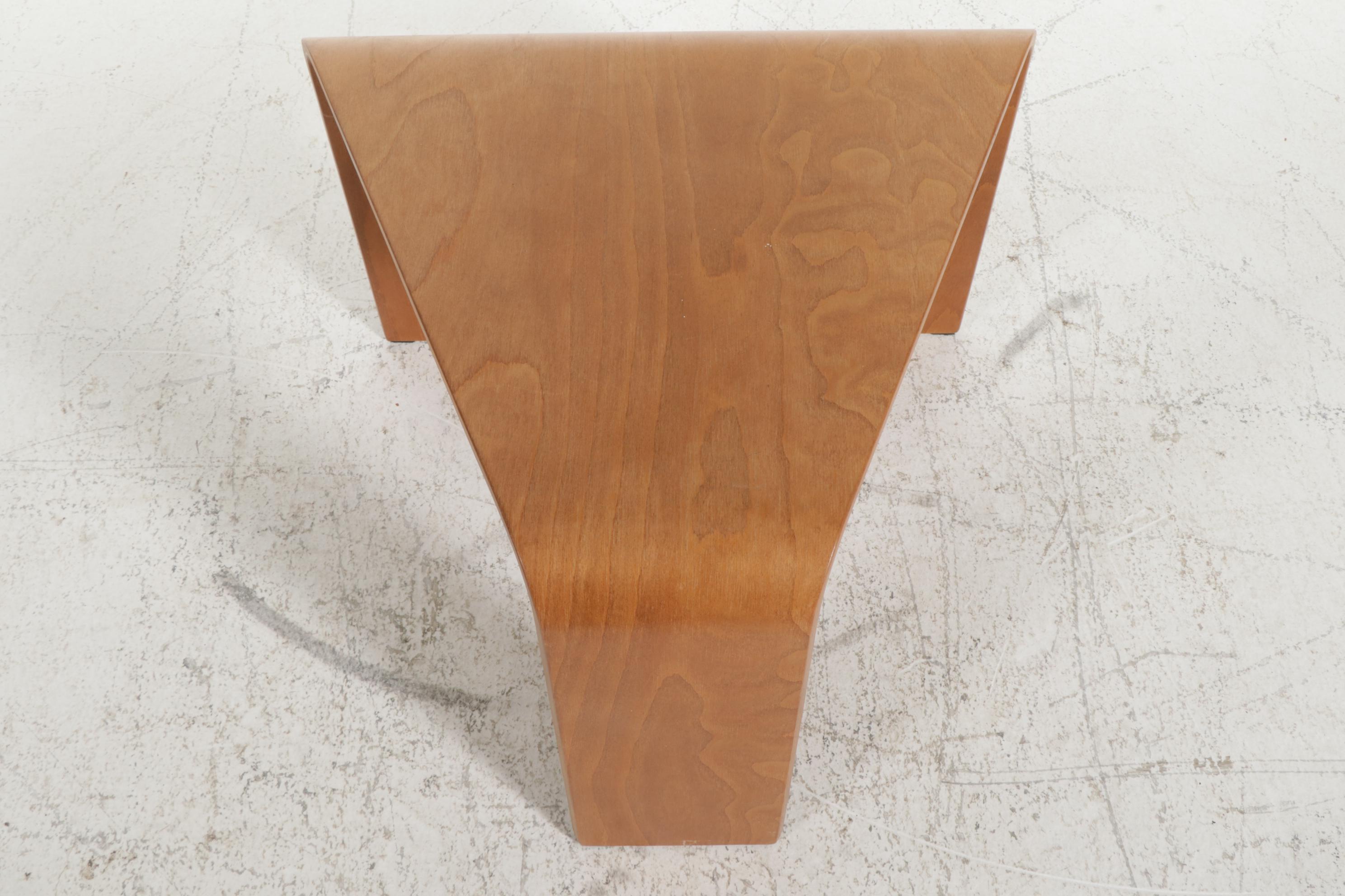 Ekornes "Stressless" Laminated Beech Corner Table