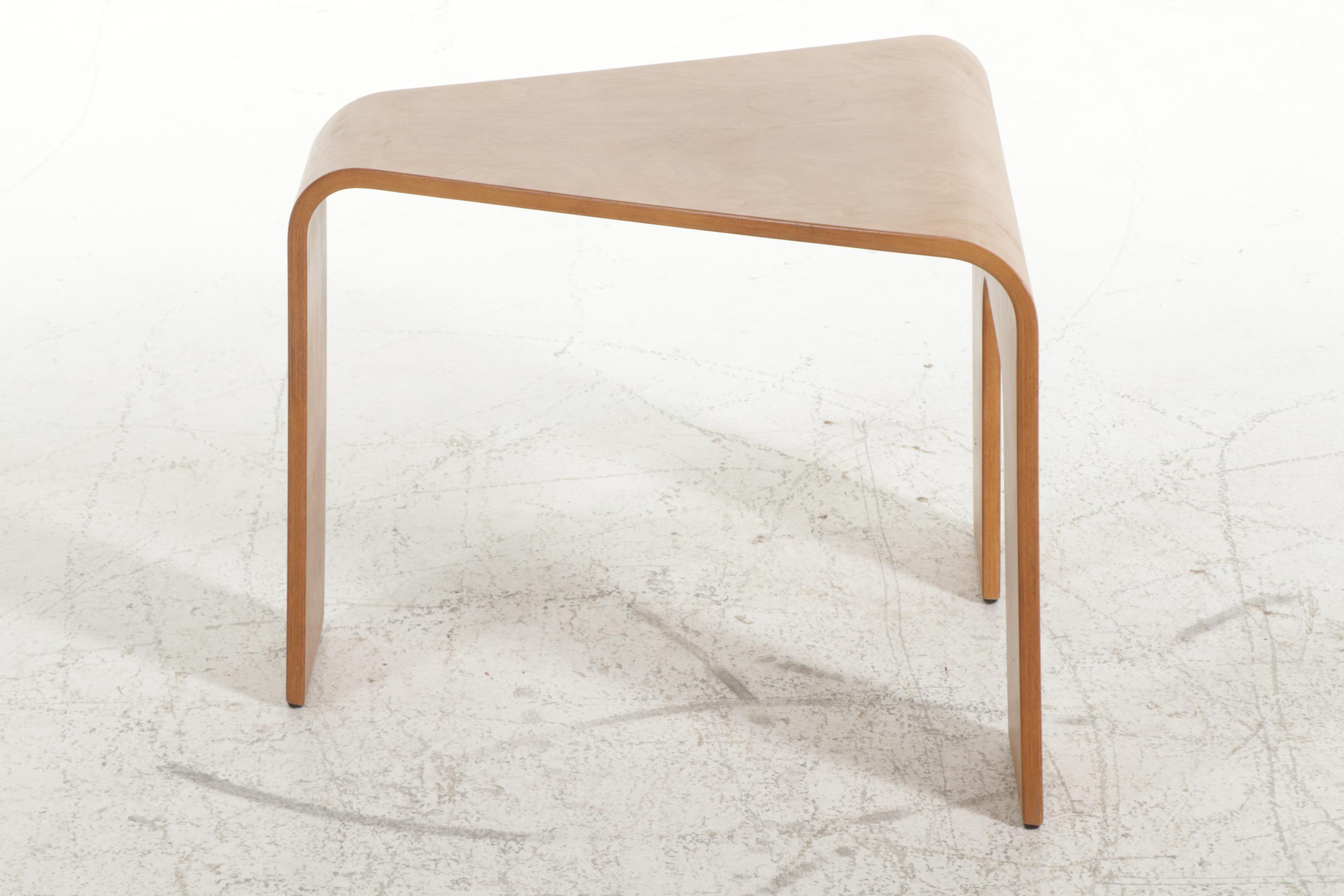 Ekornes "Stressless" Laminated Beech Corner Table