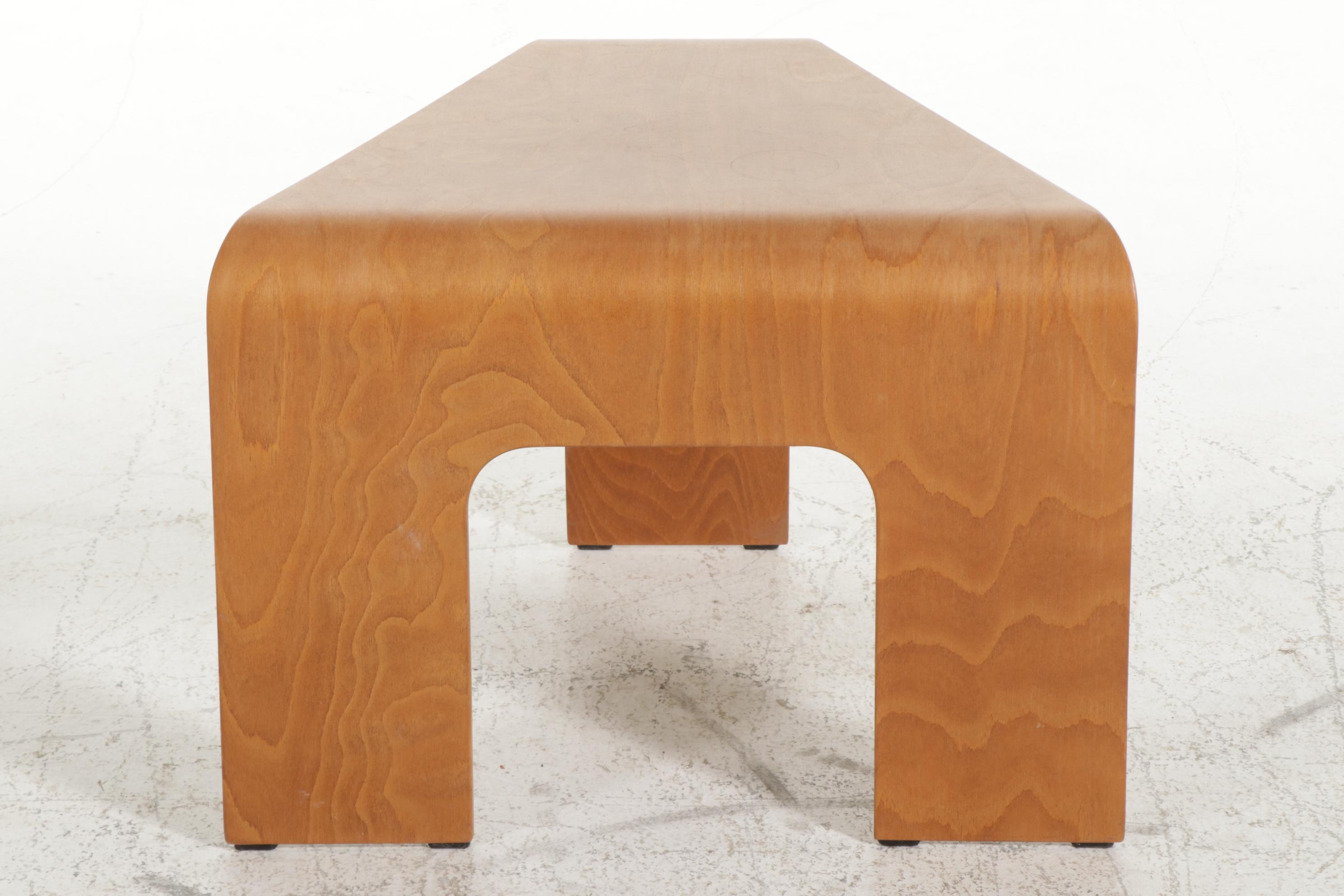 Ekornes "Stressless" Laminated Beech Corner Table