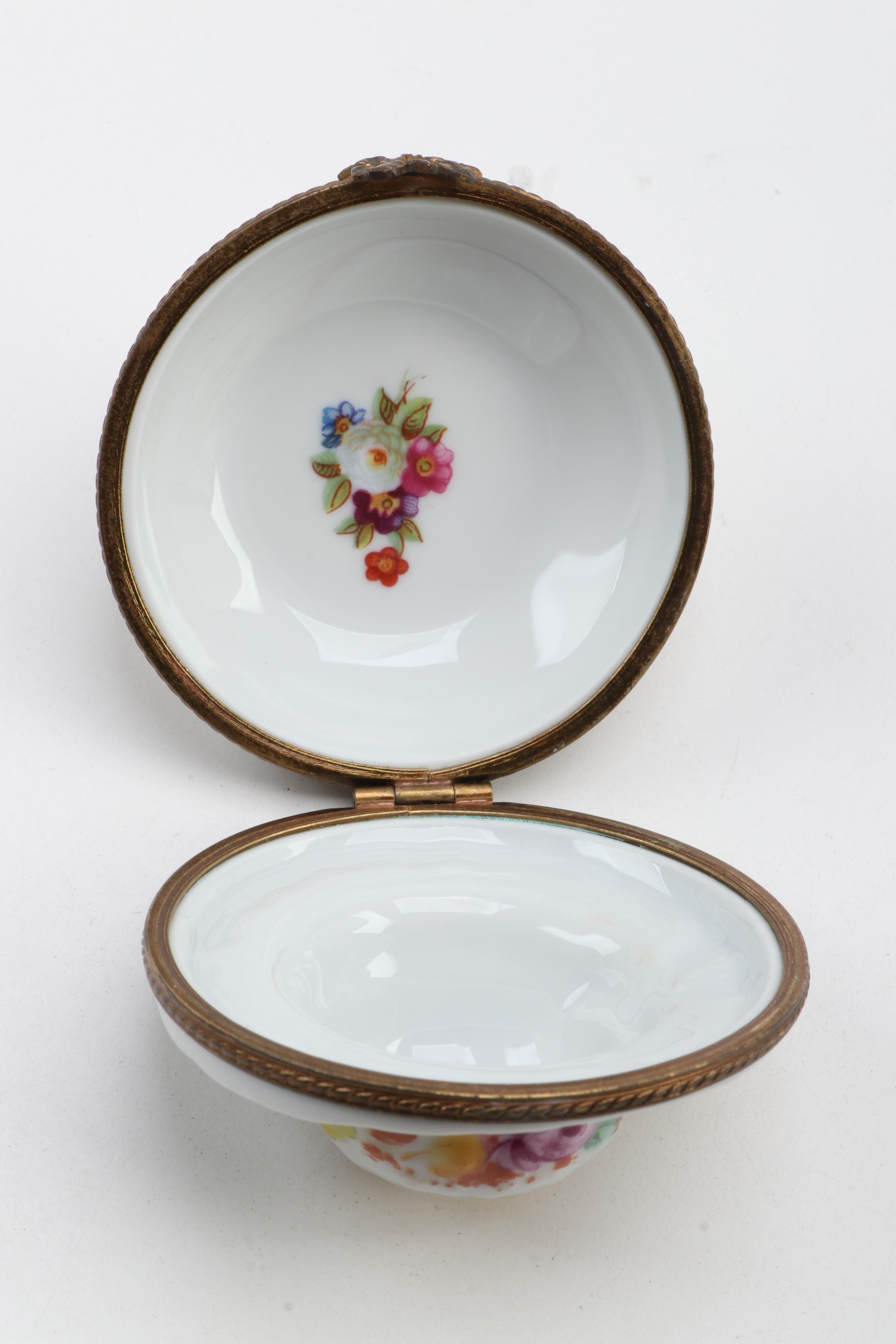 Dubarry and Other Hand-Painted Porcelain Limoges Box