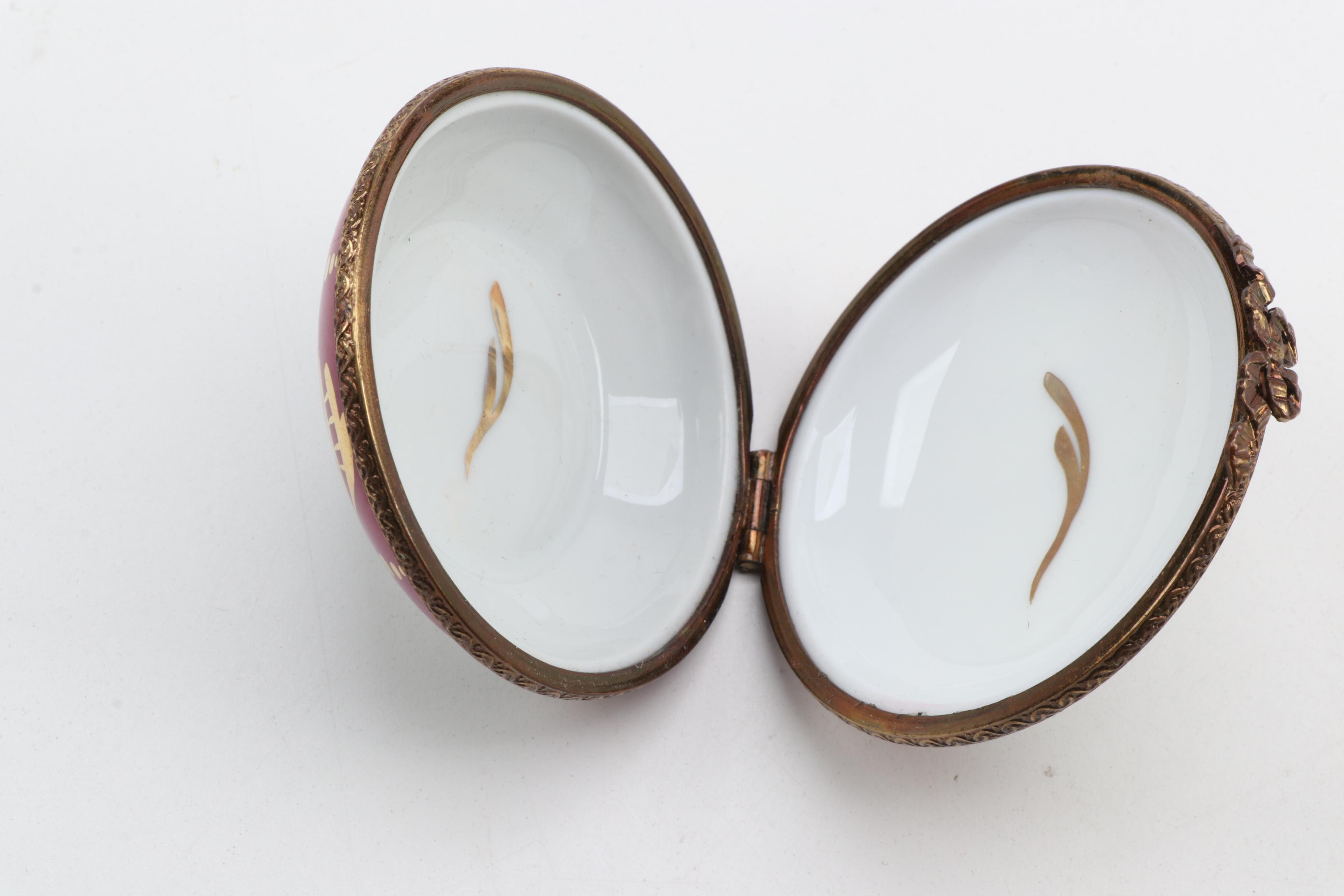 Dubarry and Other Hand-Painted Porcelain Limoges Box