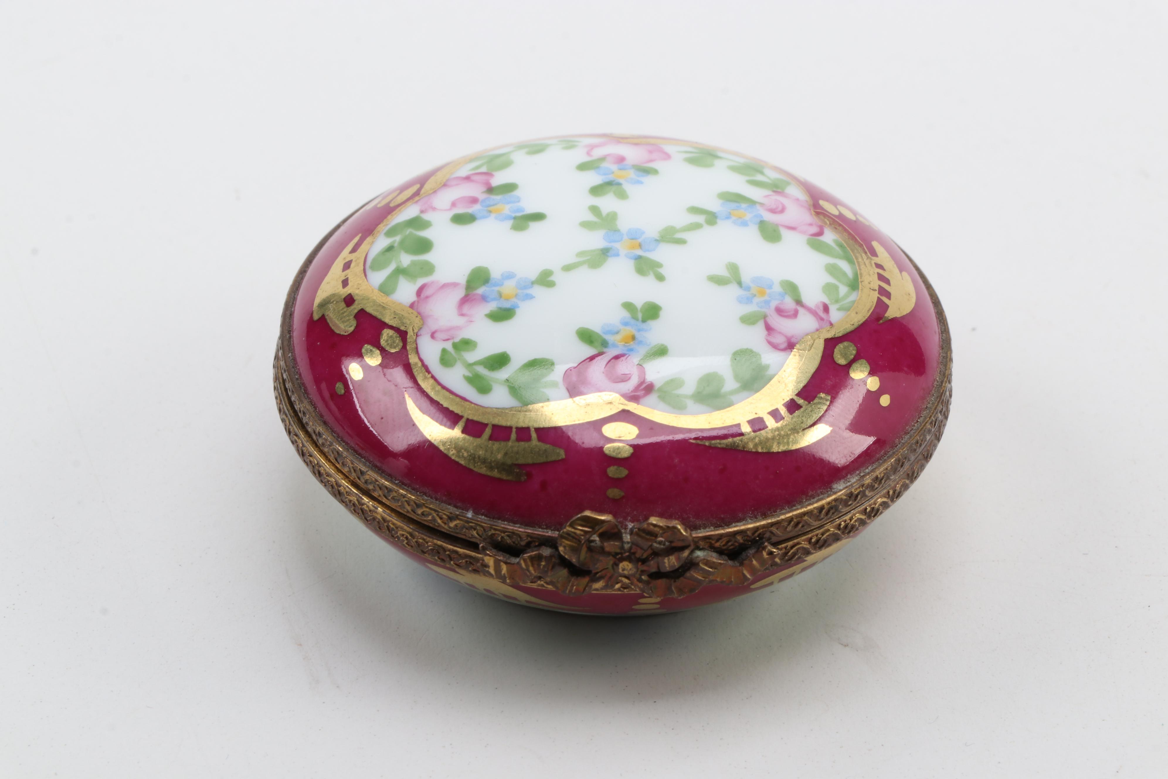 Dubarry and Other Hand-Painted Porcelain Limoges Box