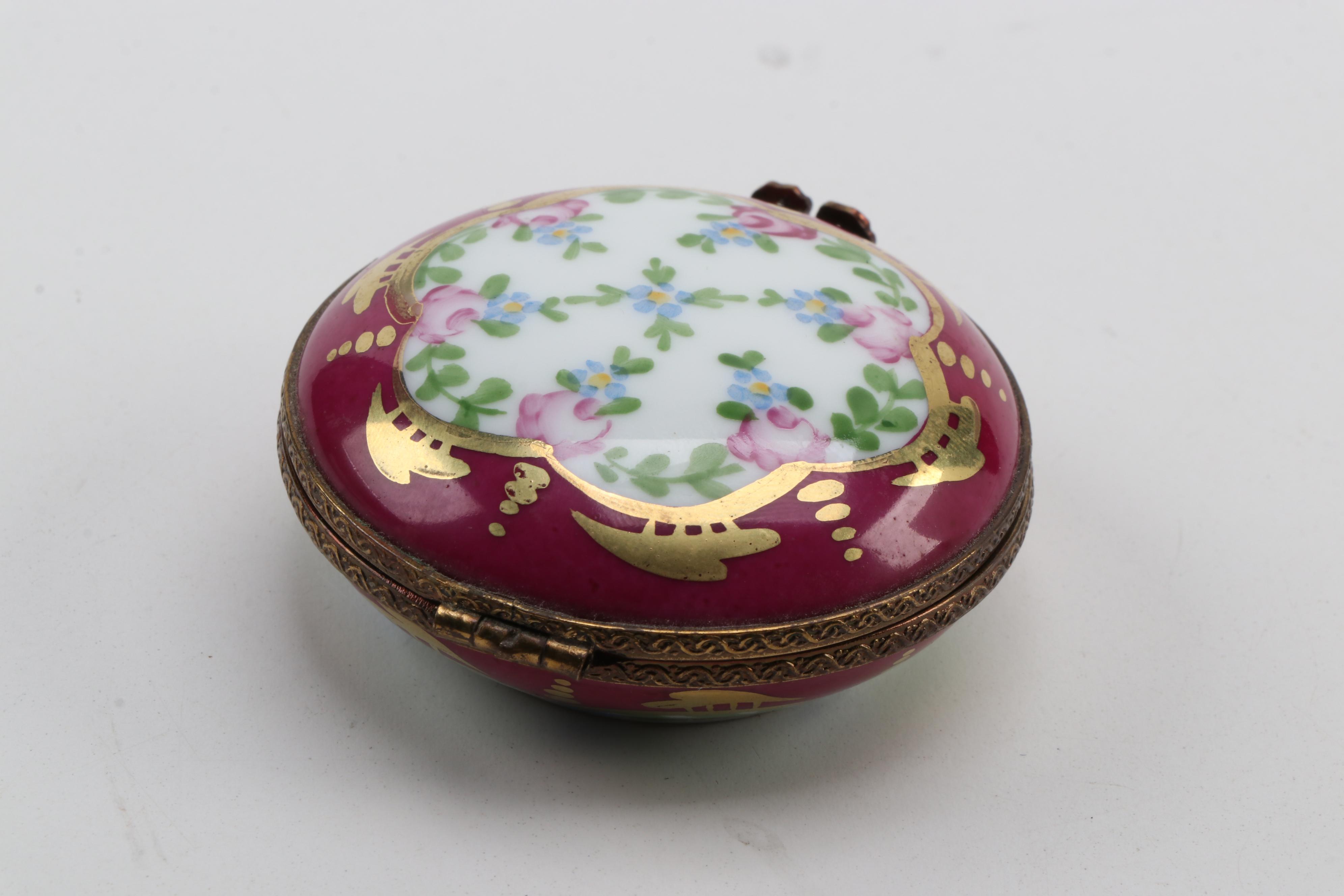 Dubarry and Other Hand-Painted Porcelain Limoges Box