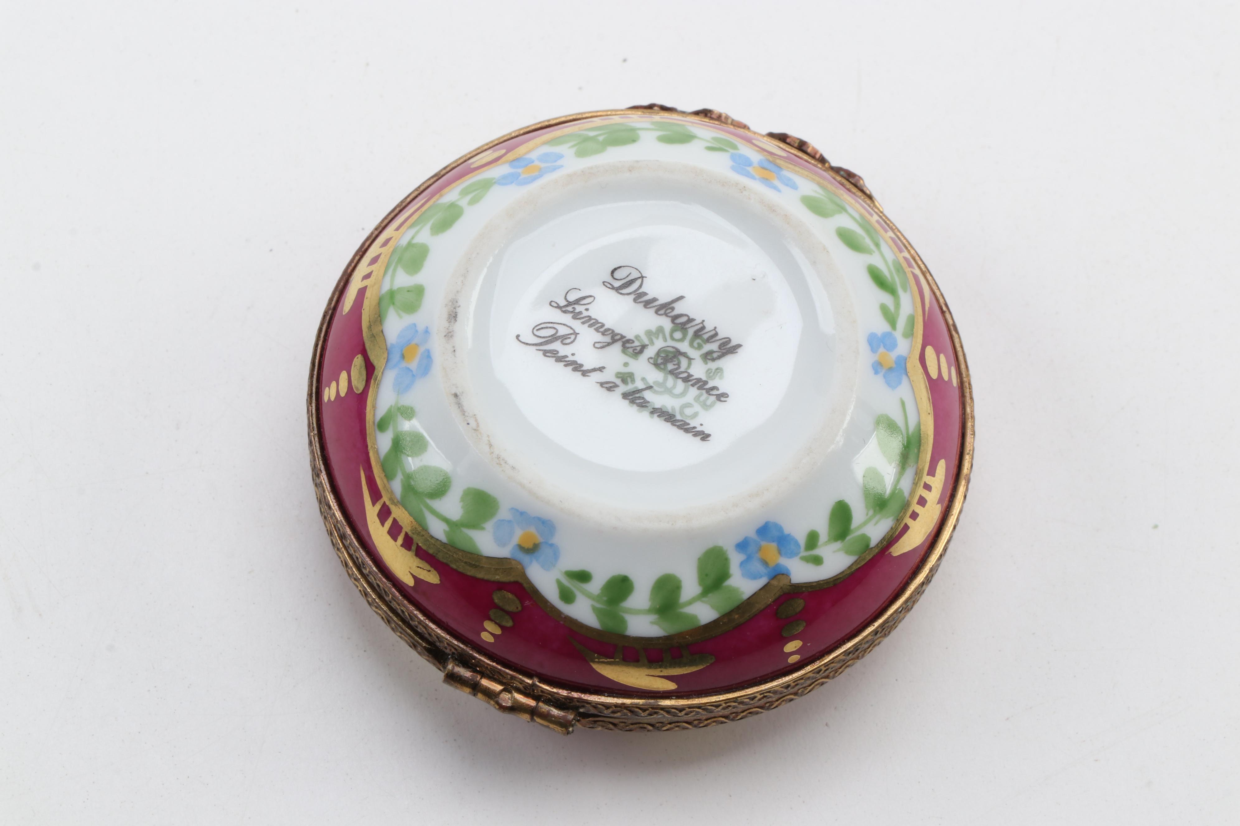 Dubarry and Other Hand-Painted Porcelain Limoges Box