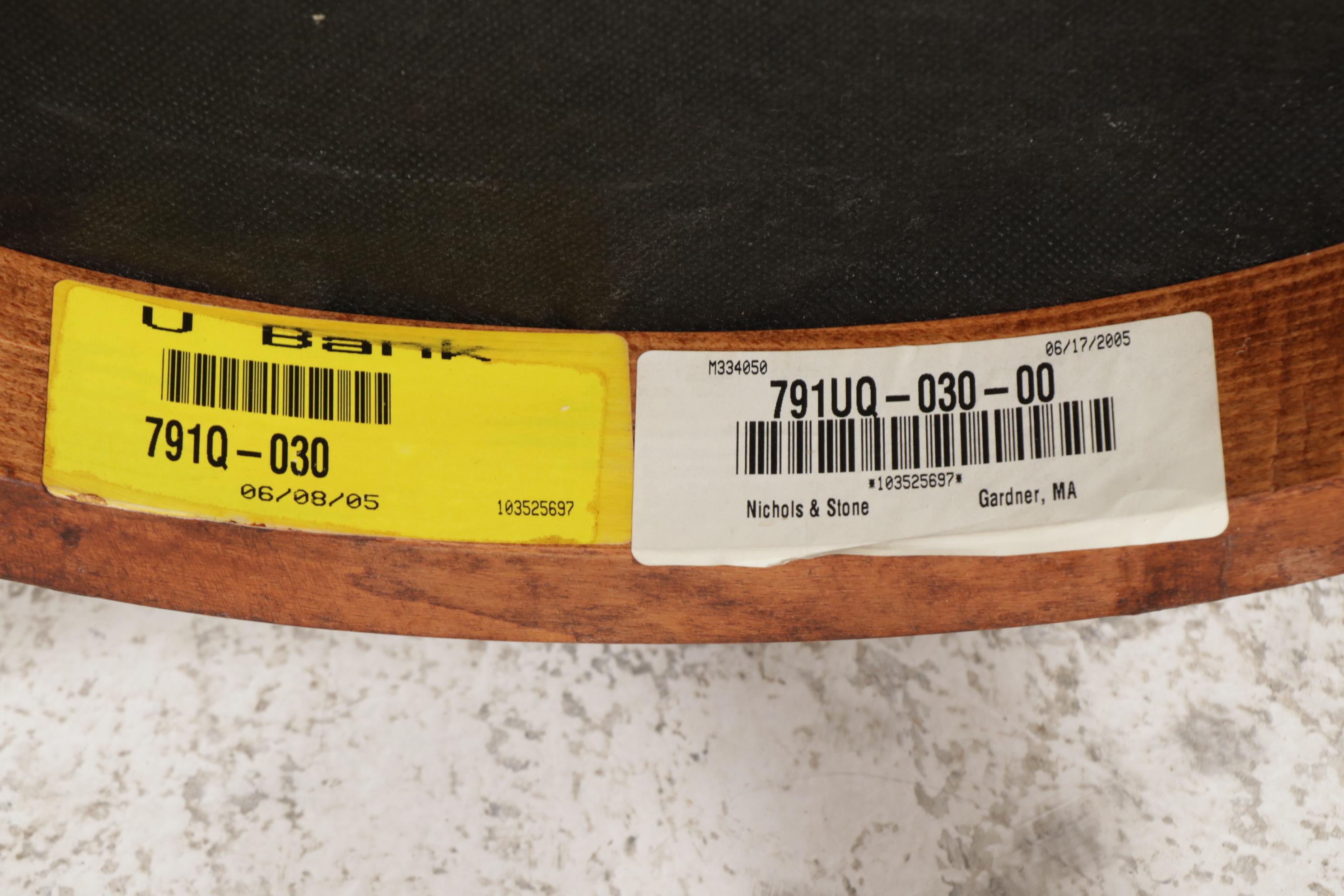 Five Nichols & Stone "Mont Blanc" Birch and Leather Upholstered Dining Chairs