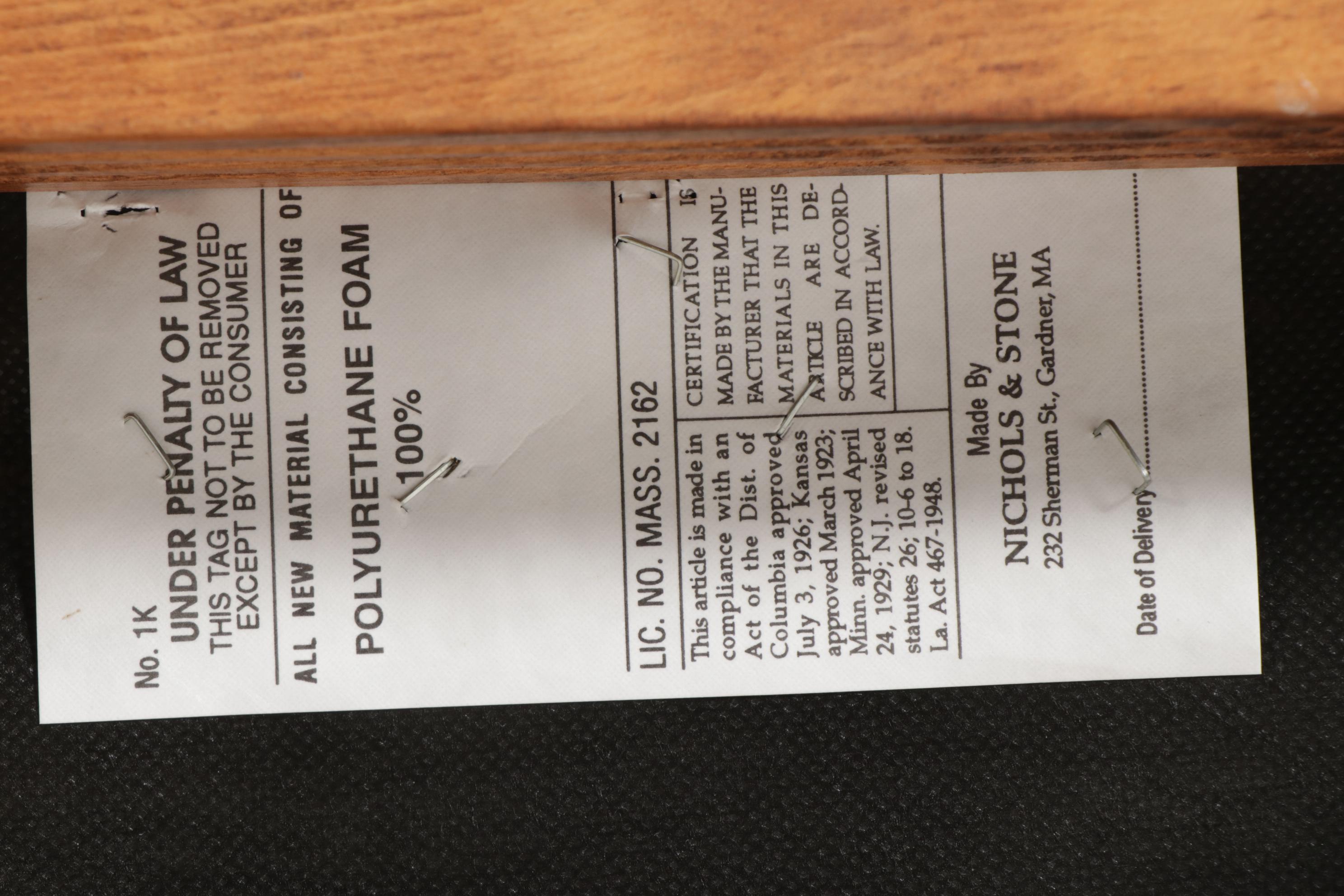 Five Nichols & Stone "Mont Blanc" Birch and Leather Upholstered Dining Chairs