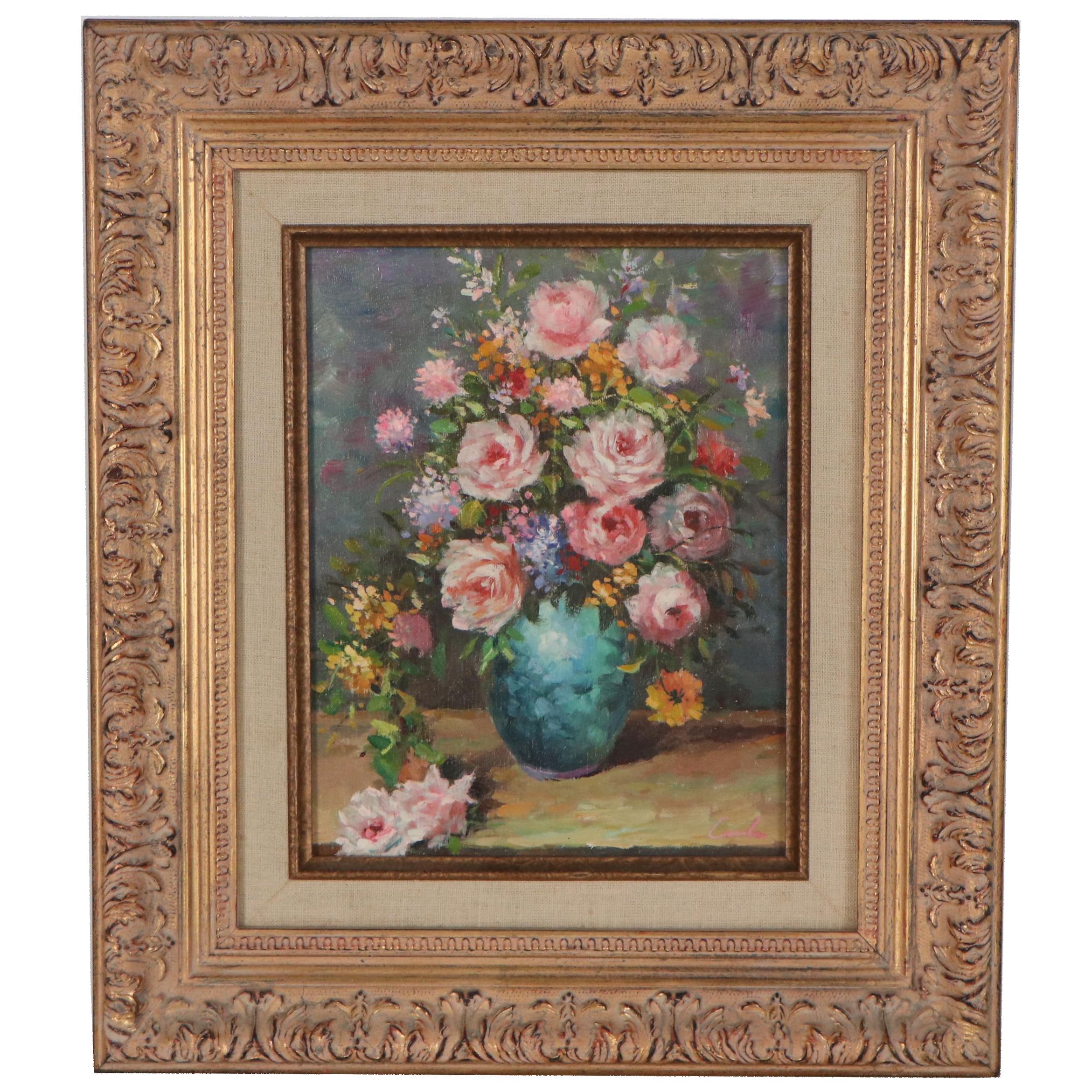 Floral Still Life Oil Painting