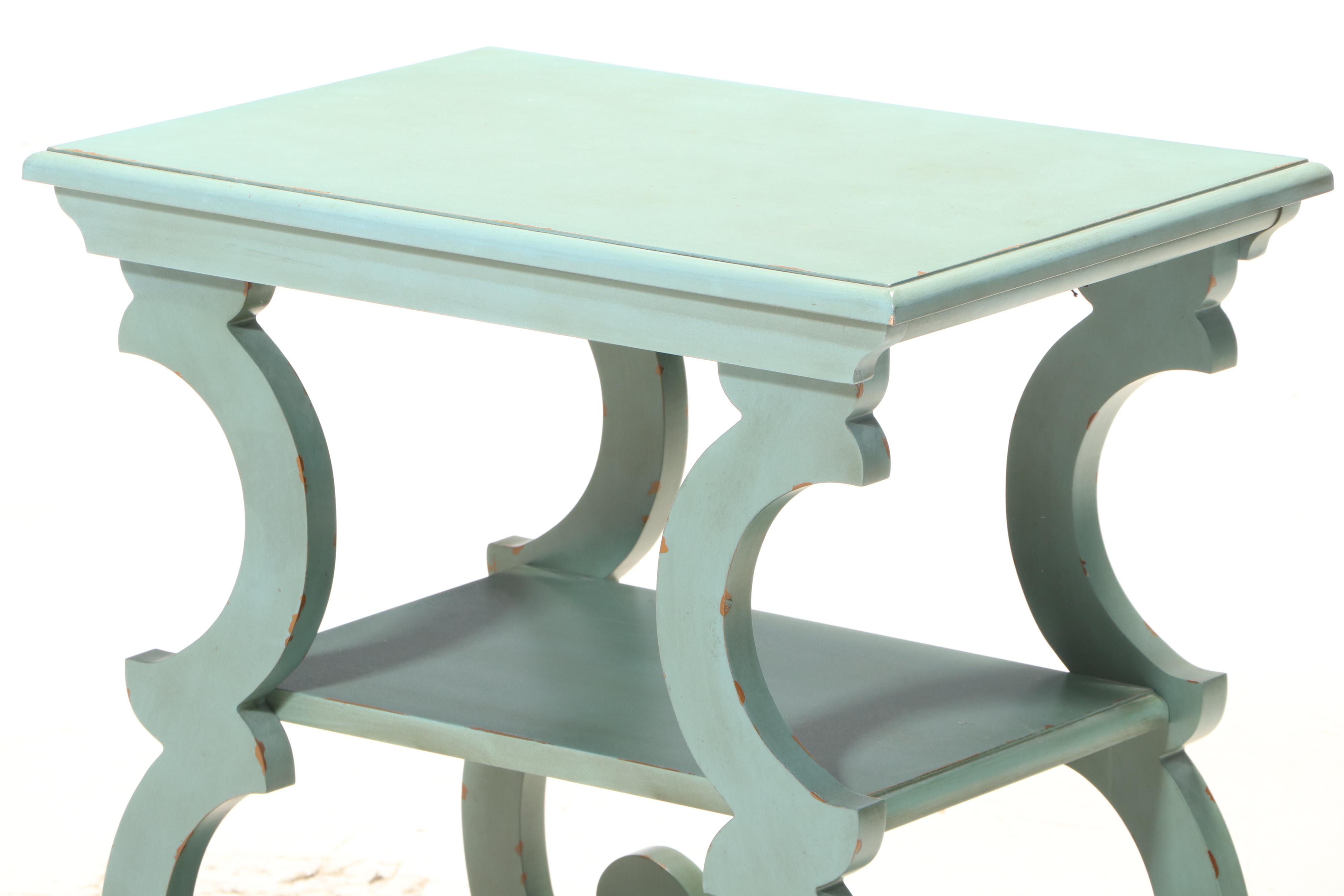 Broyhill Furniture Painted Three-Tier Side Table