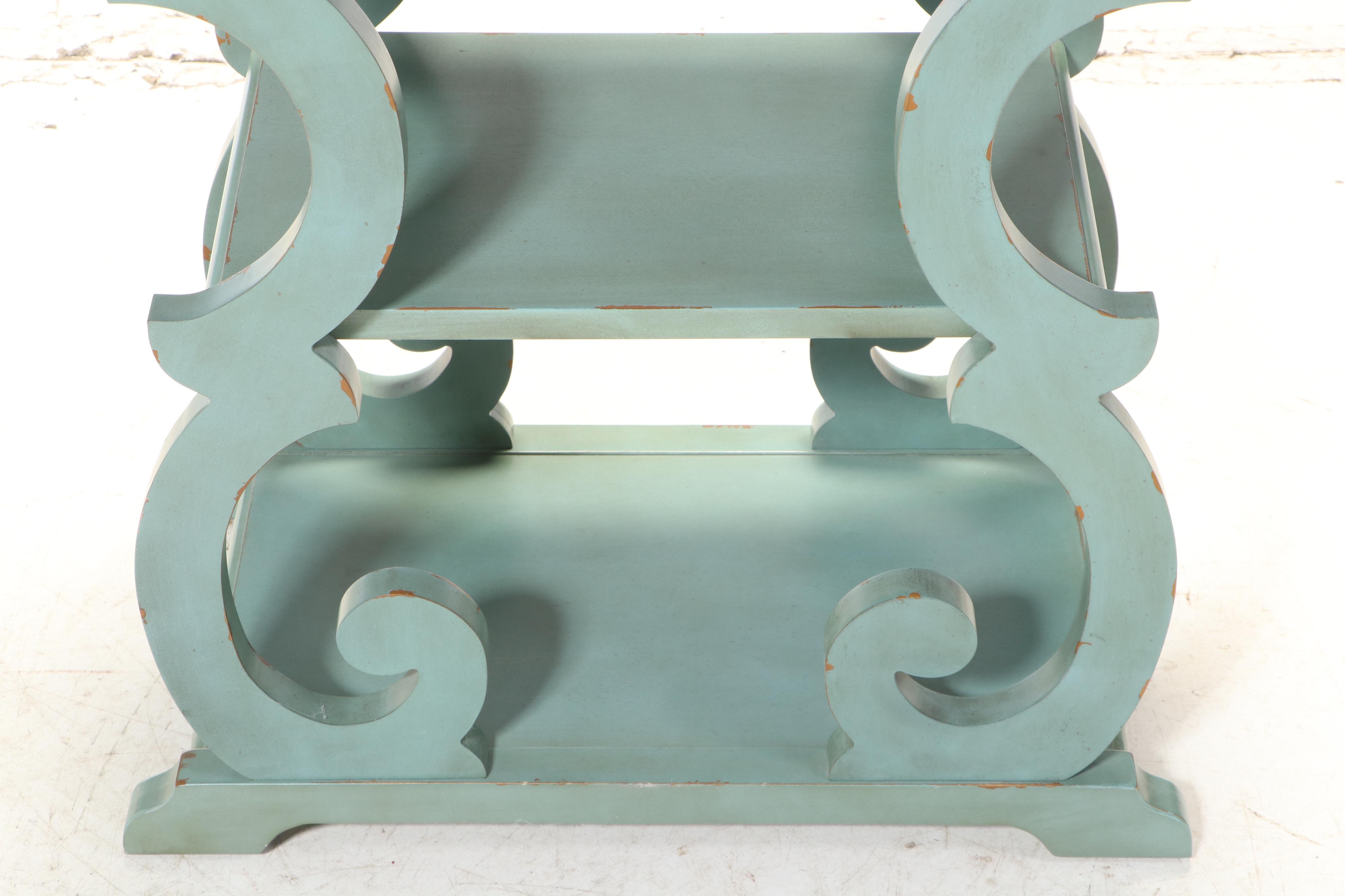 Broyhill Furniture Painted Three-Tier Side Table