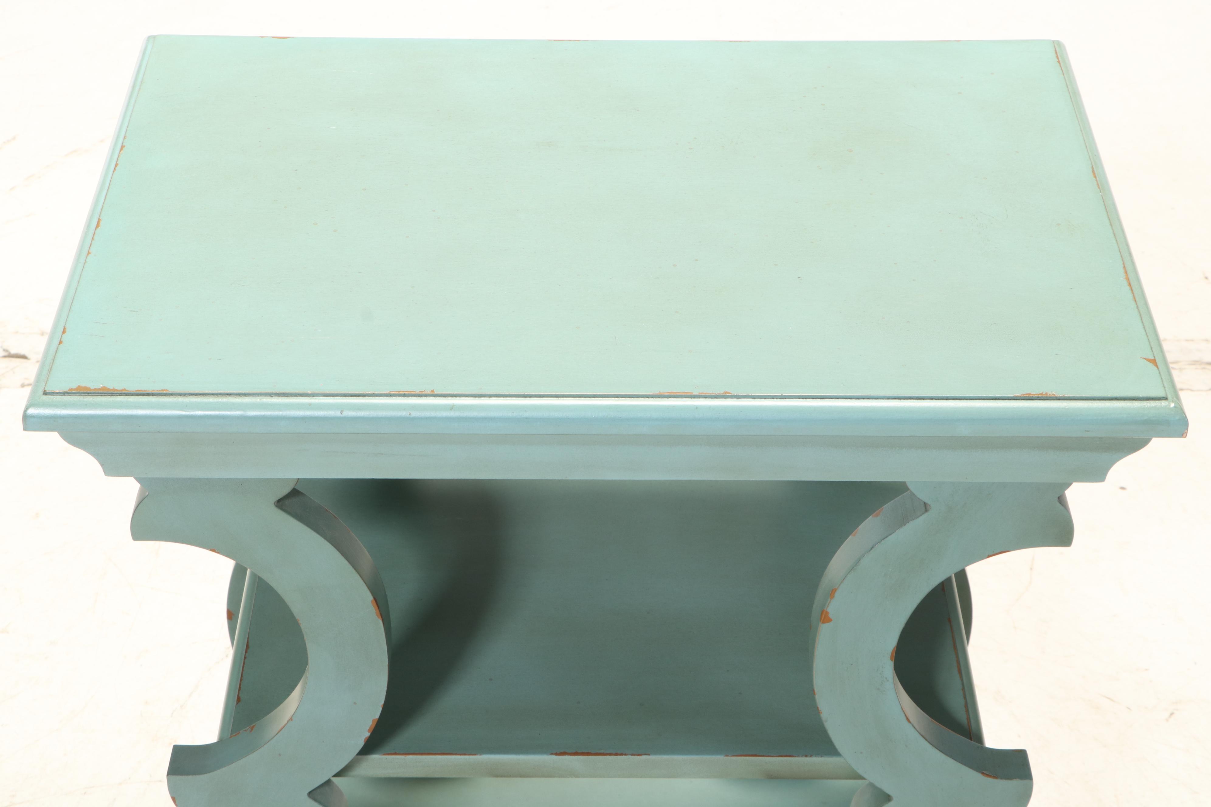 Broyhill Furniture Painted Three-Tier Side Table