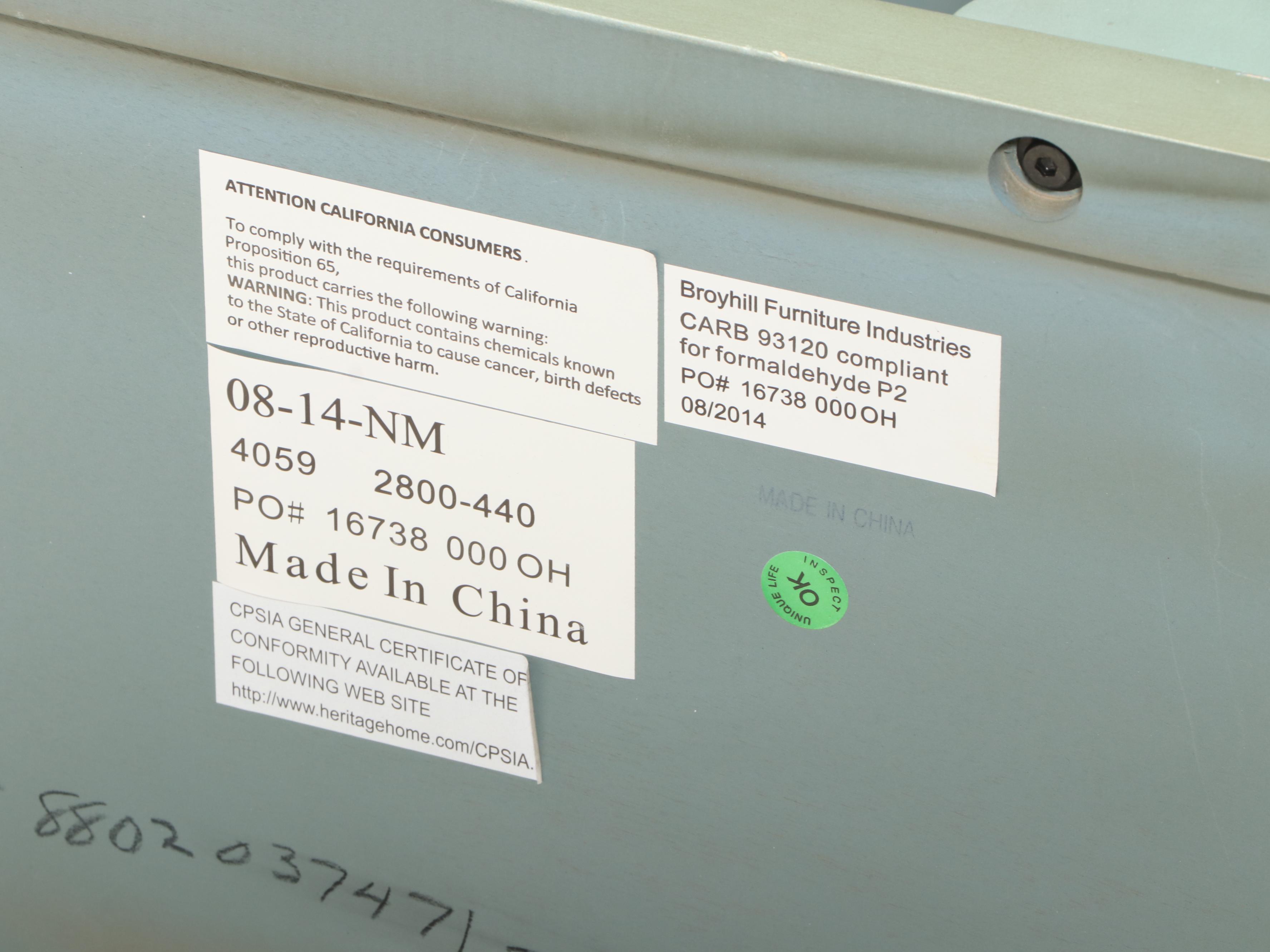 Broyhill Furniture Painted Three-Tier Side Table