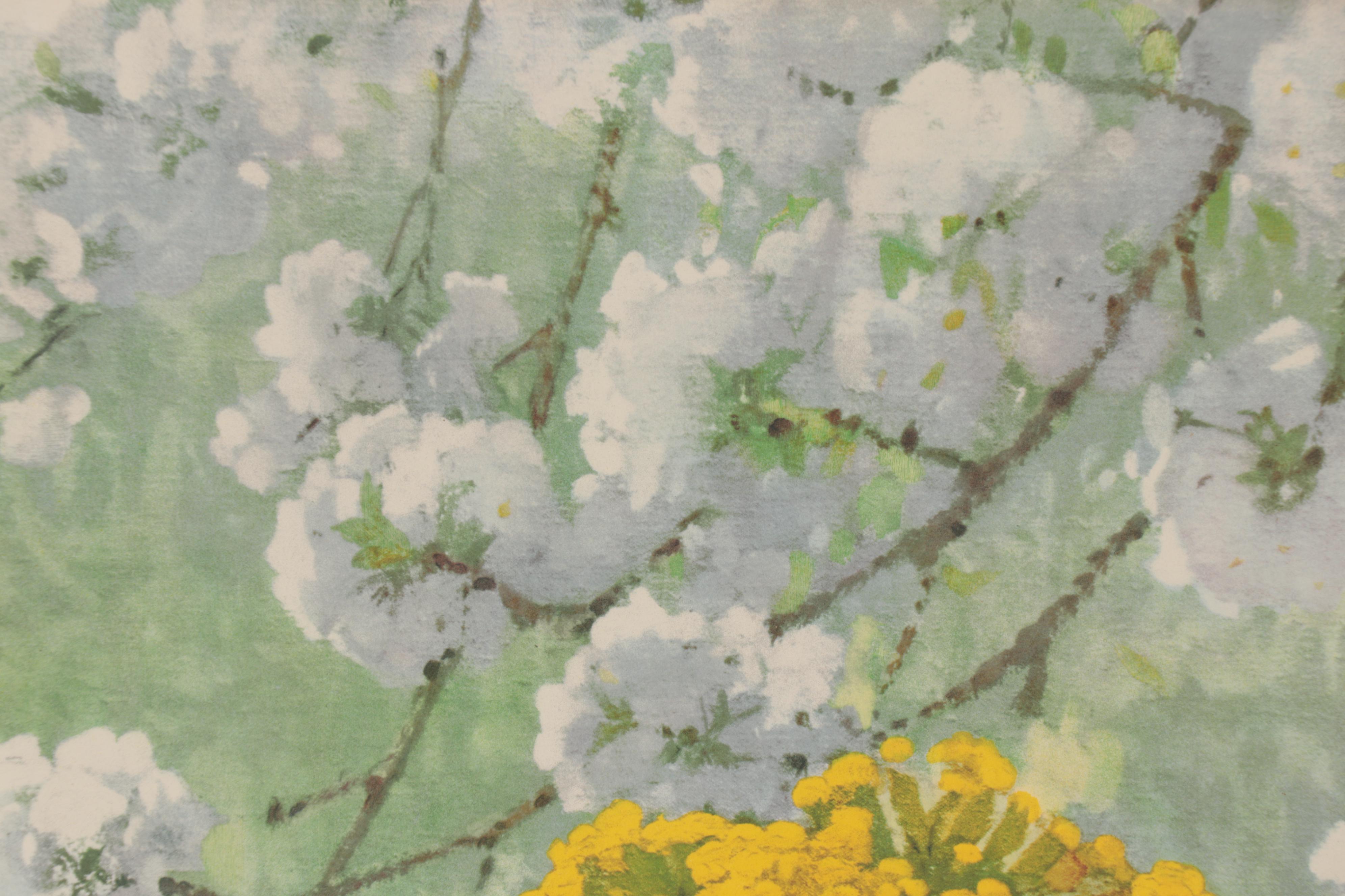 Still Life Lithograph after Jacques Bille, Late 20th Century