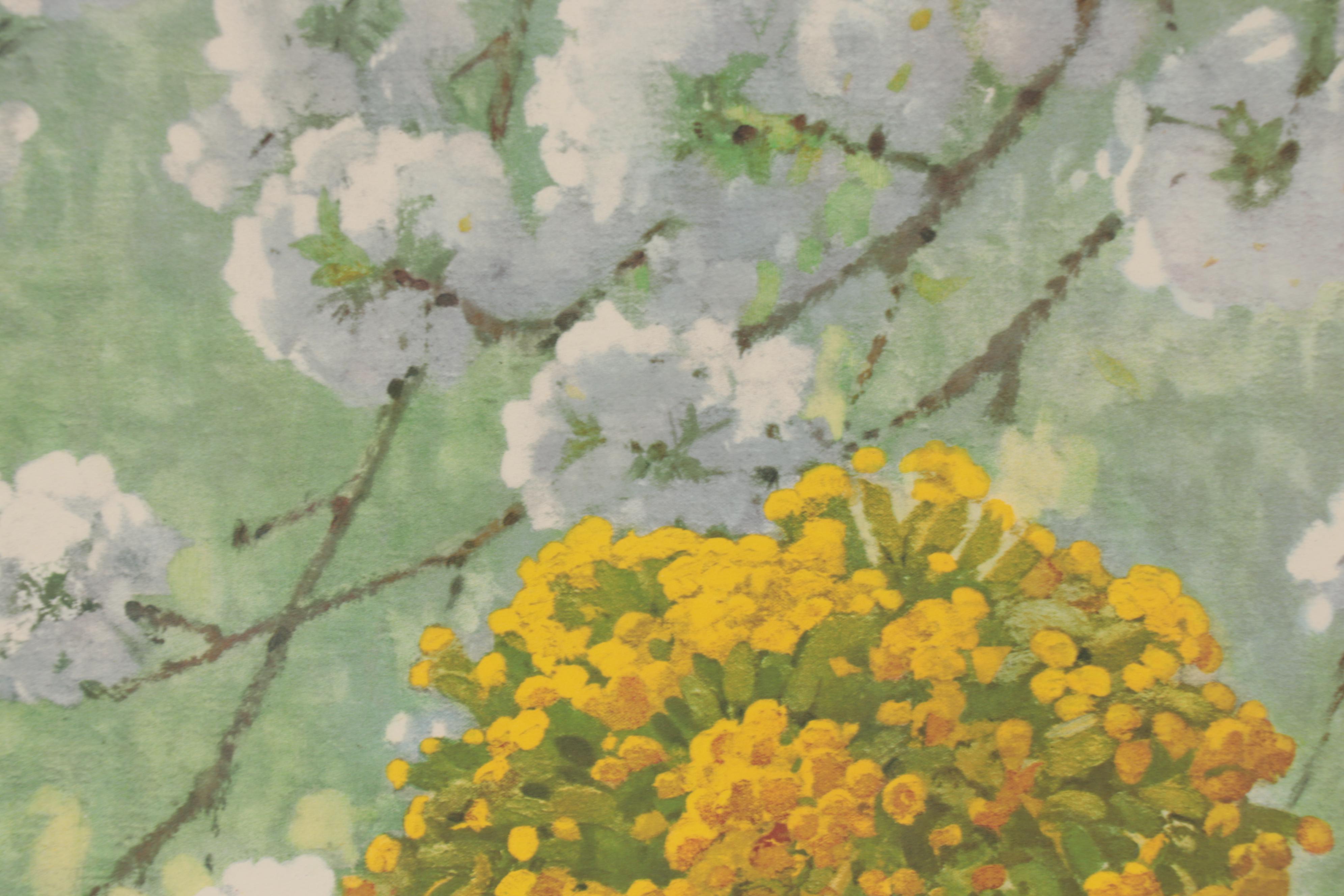 Still Life Lithograph after Jacques Bille, Late 20th Century