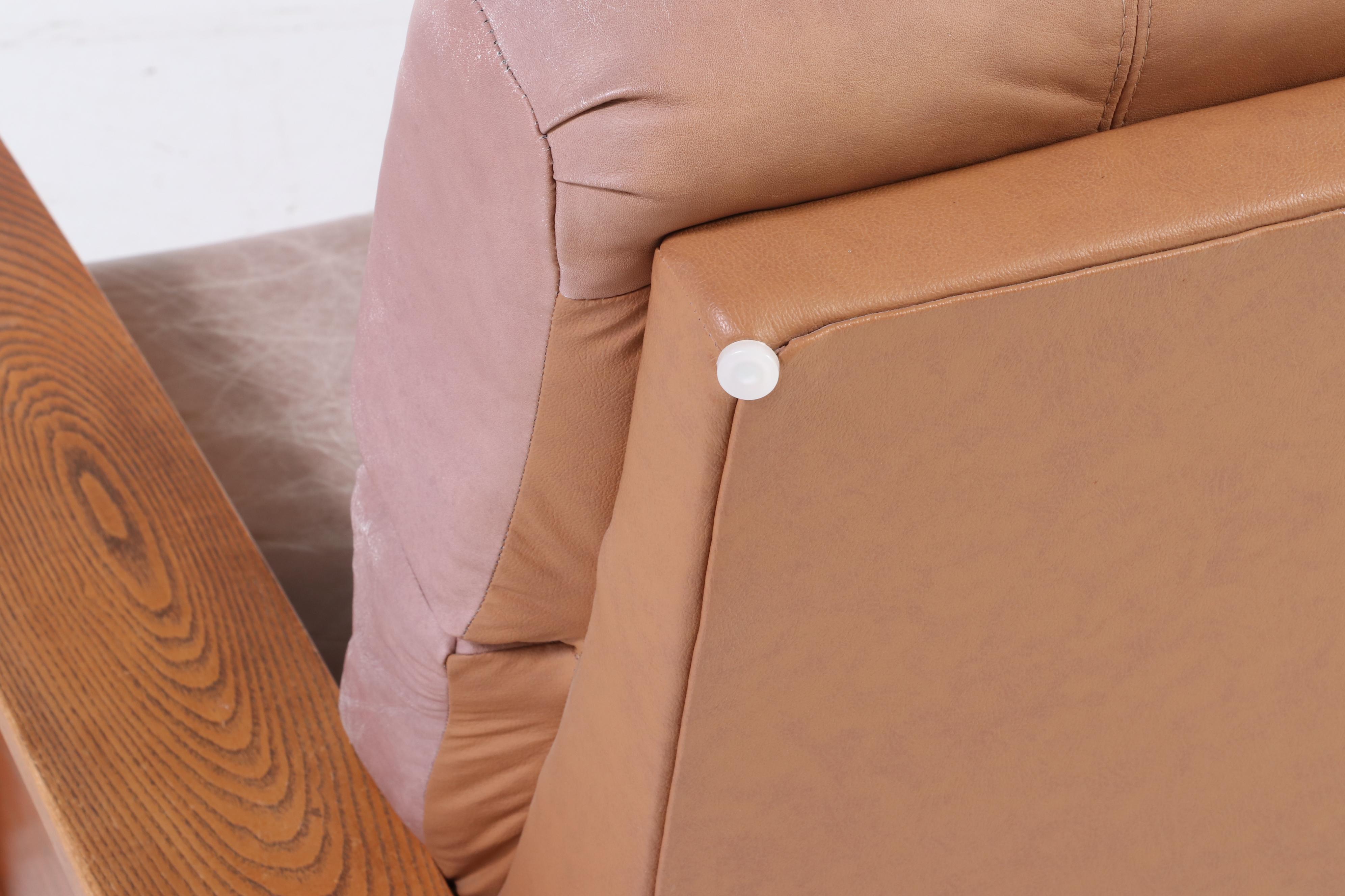 Lane Mission Style Oak Reclining Arm Chair, Mid to Late 20th Century