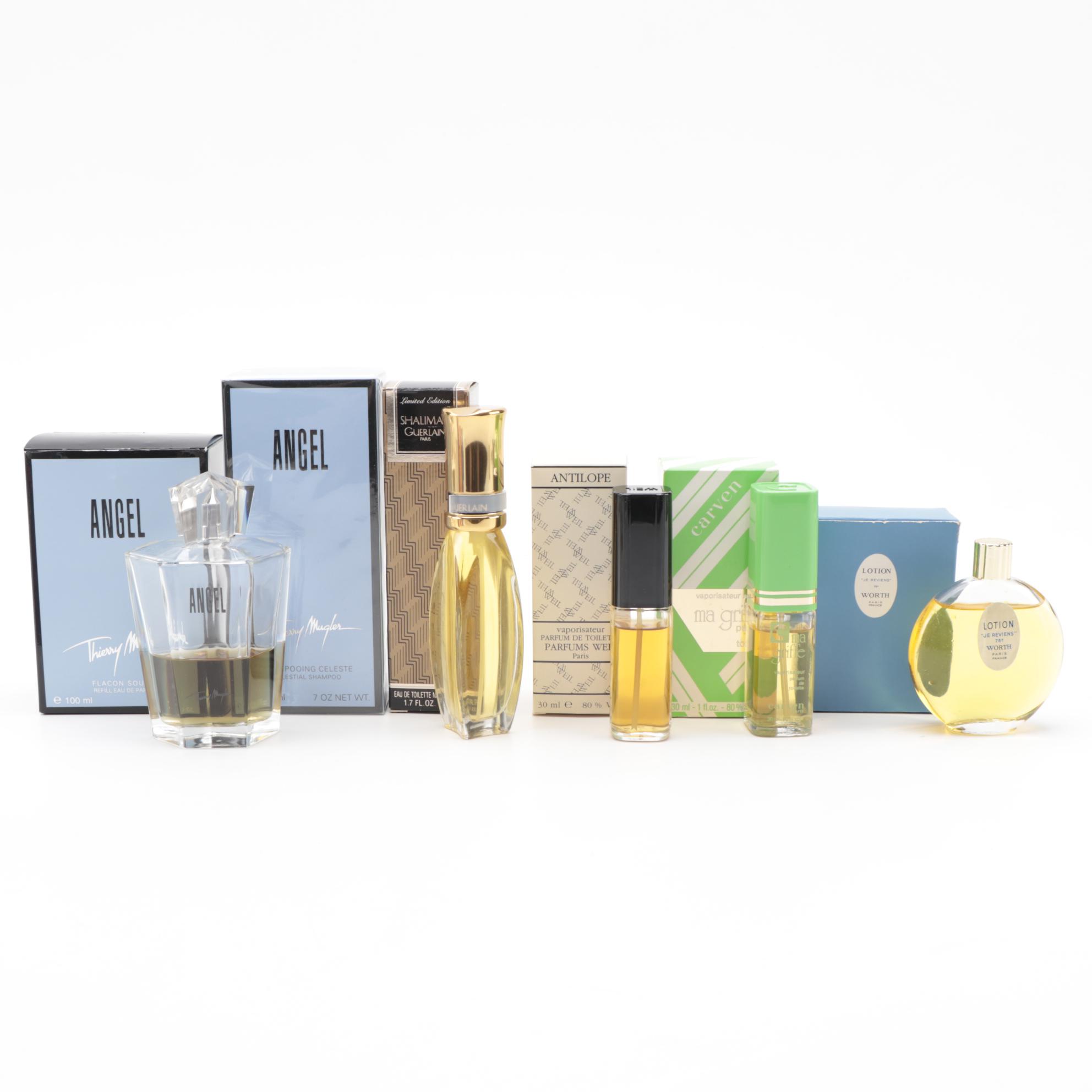 Thierry Mugler "Angel", Guerlain "Shalimar" and Other Perfumes