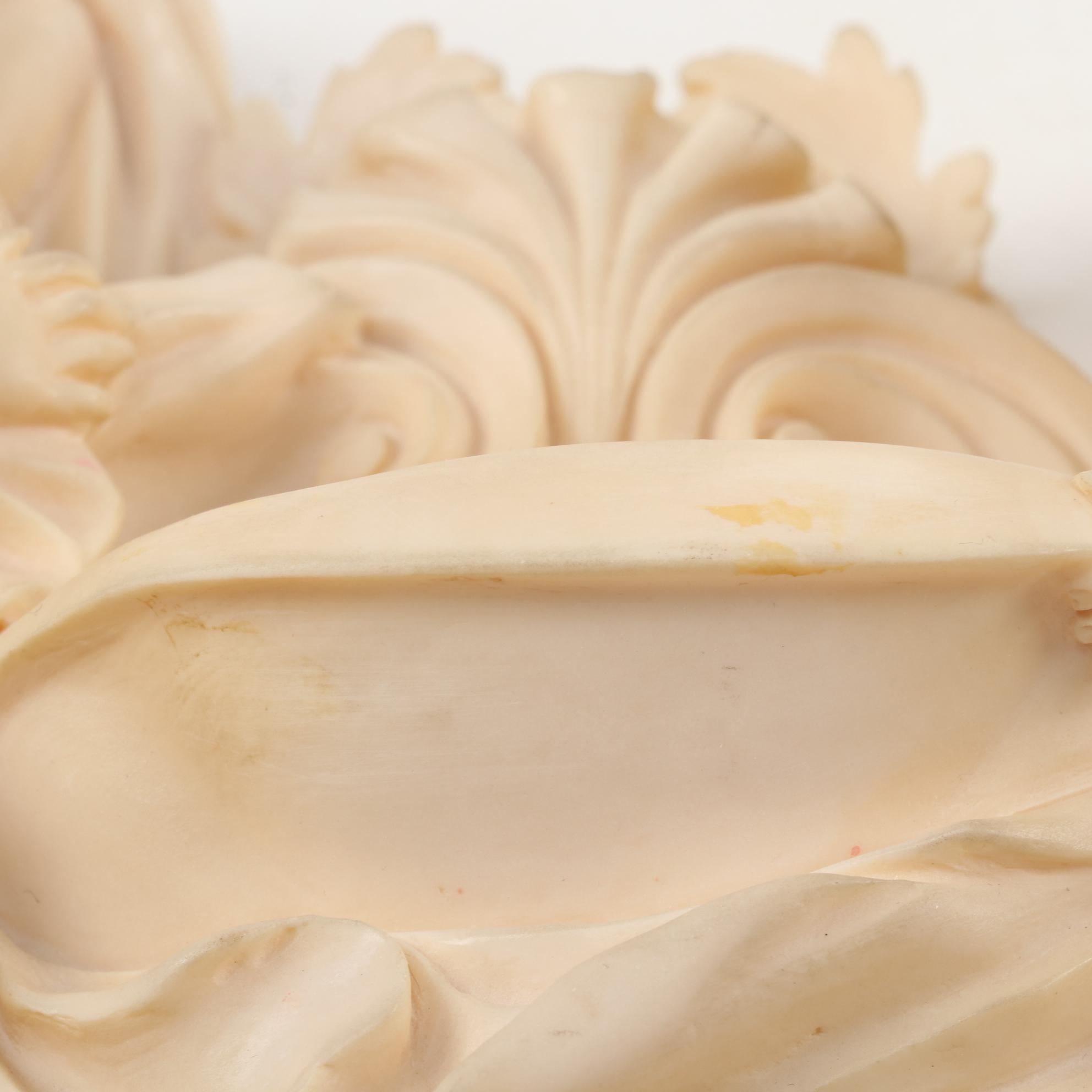 Baroque Style Angel Figural Holy Water Font, Mid to Late 20th Century