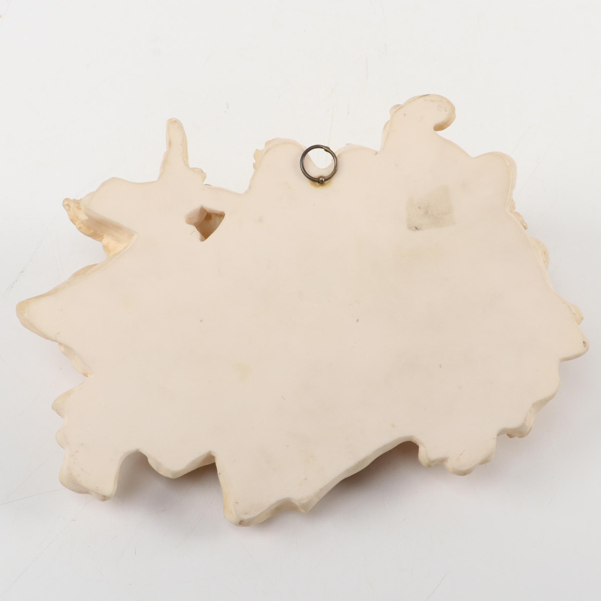 Baroque Style Angel Figural Holy Water Font, Mid to Late 20th Century