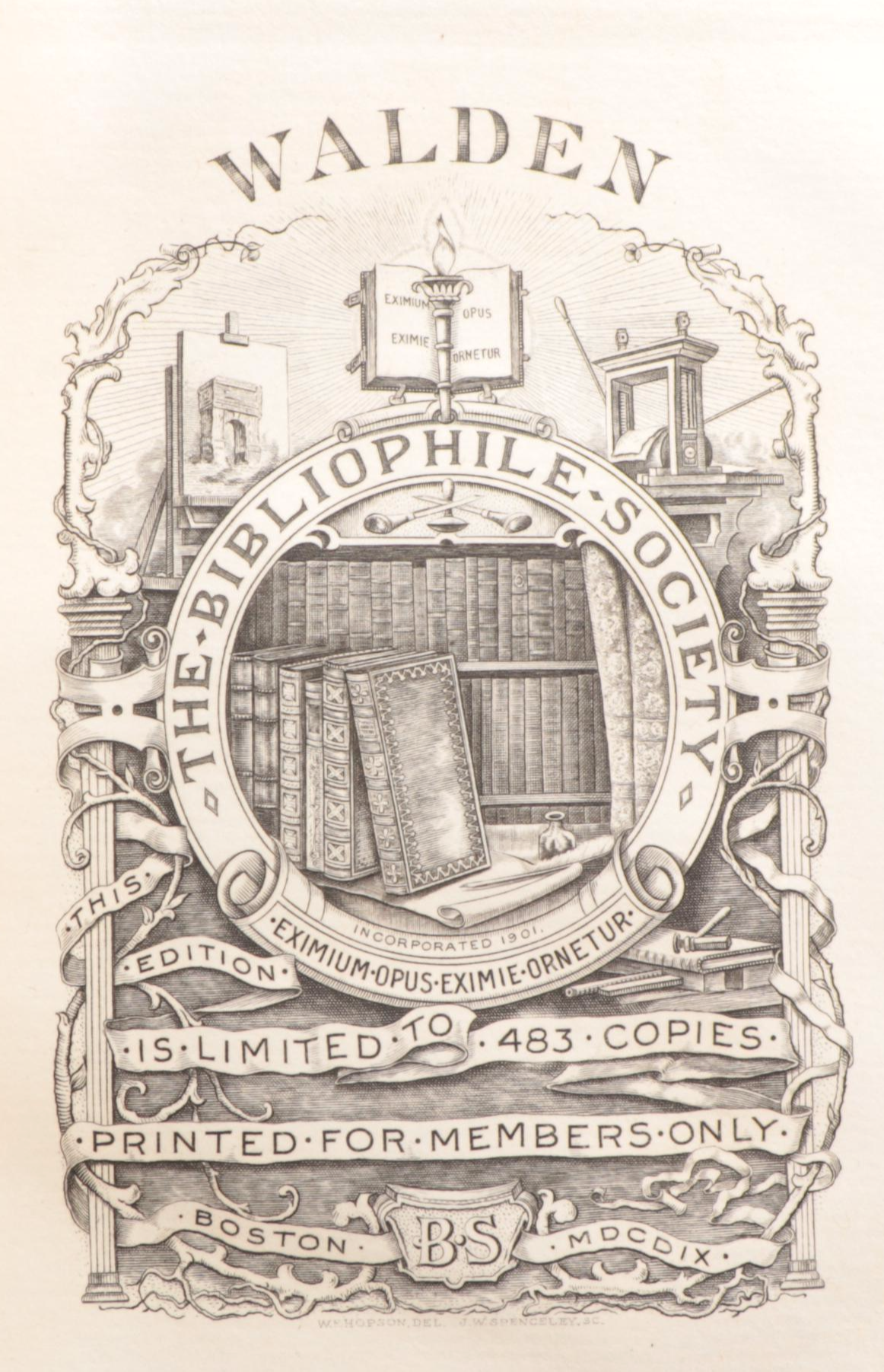 Limited Edition "Walden" Two-Volume Set by Henry David Thoreau, 1909