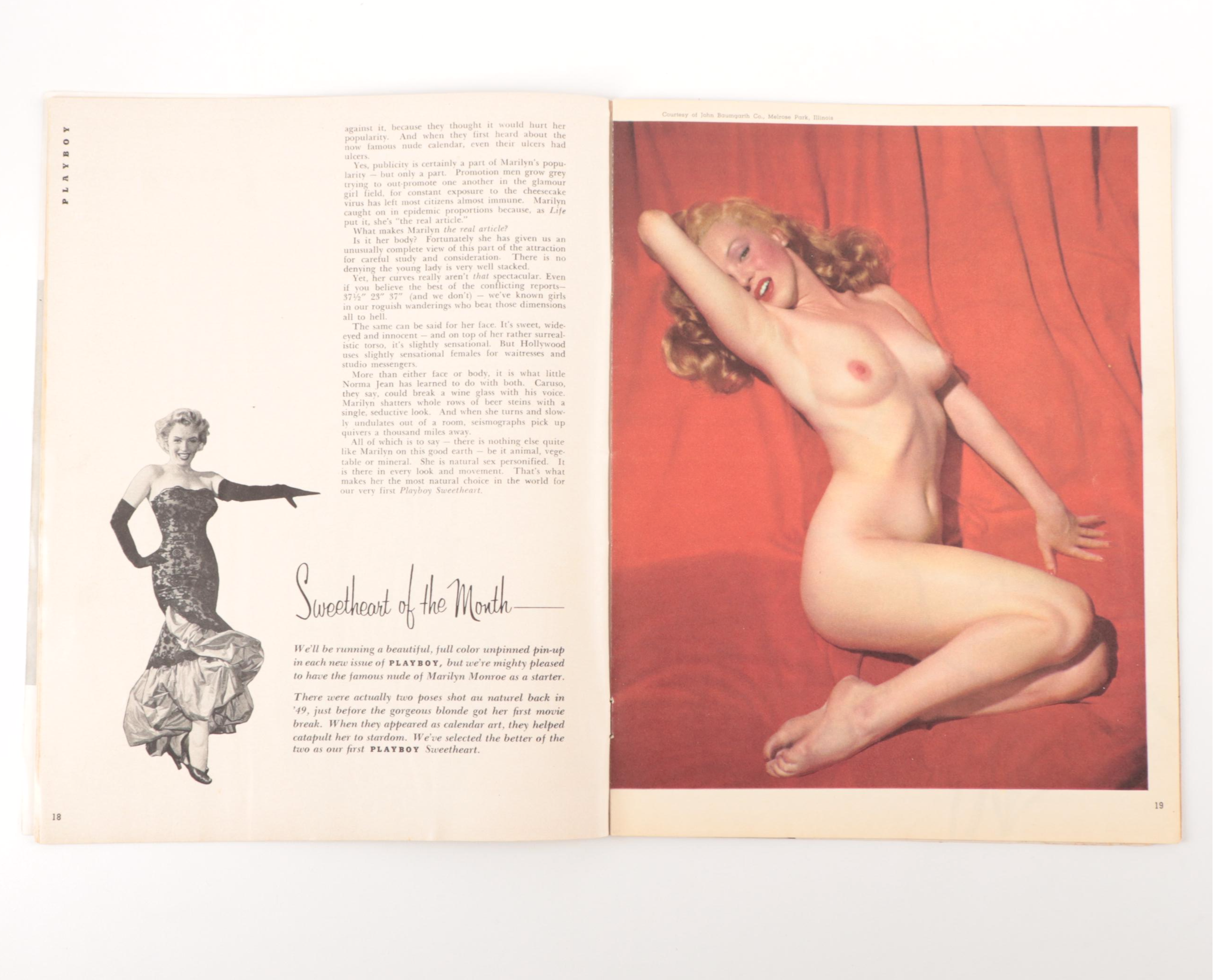 "Playboy" First Issue Featuring Marilyn Monroe, 1953