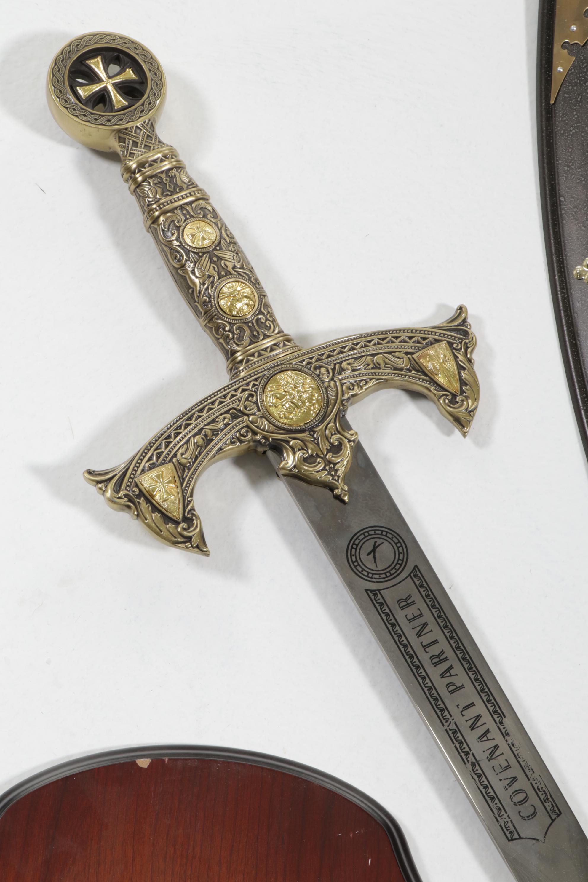 Covenant Partner Knights Templar Sword and Shield