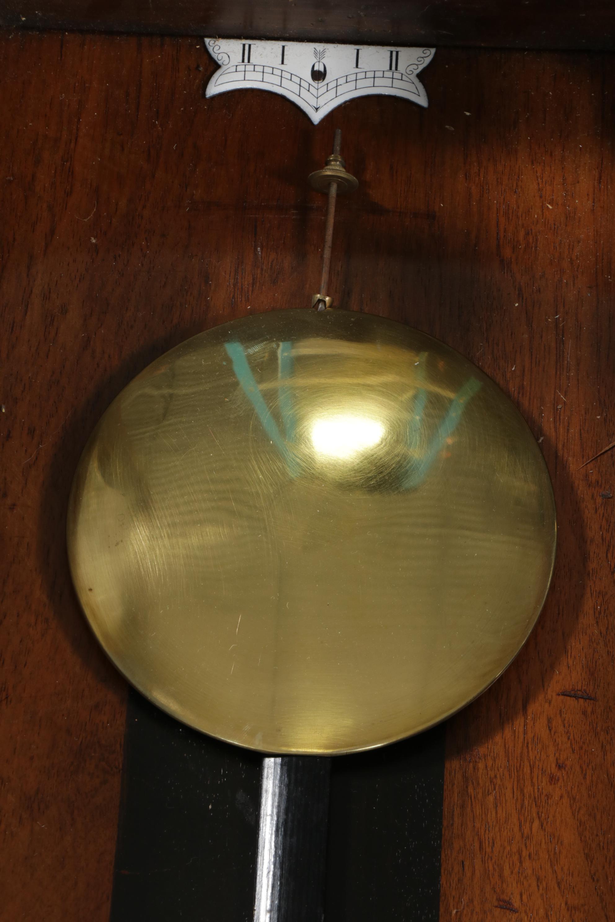 Gustav Becker Walnut Case Pendulum Wall Clock, Early 20th Century