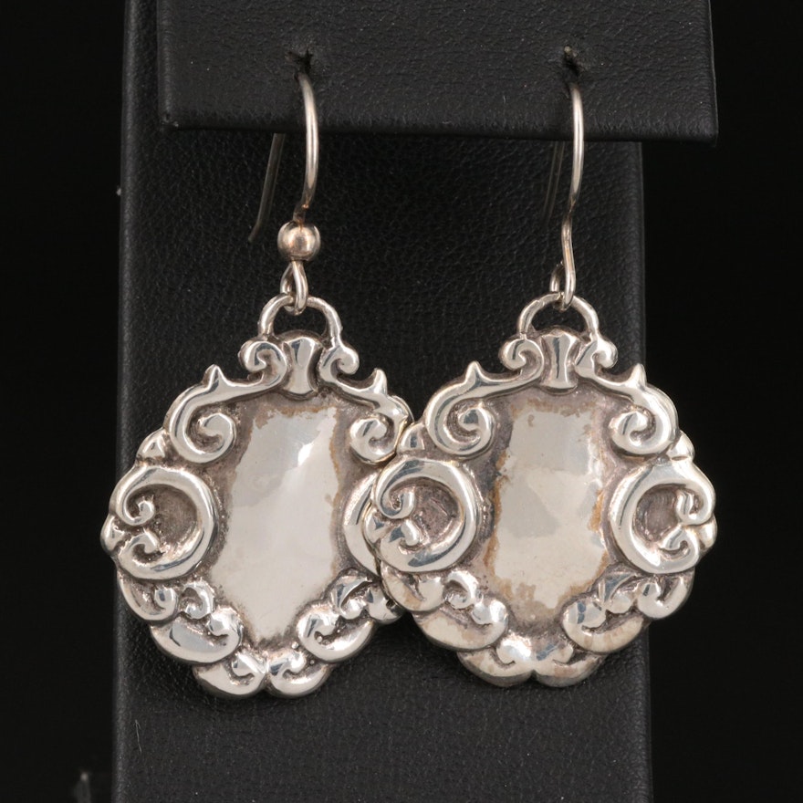 Sterling Scrollwork Earrings