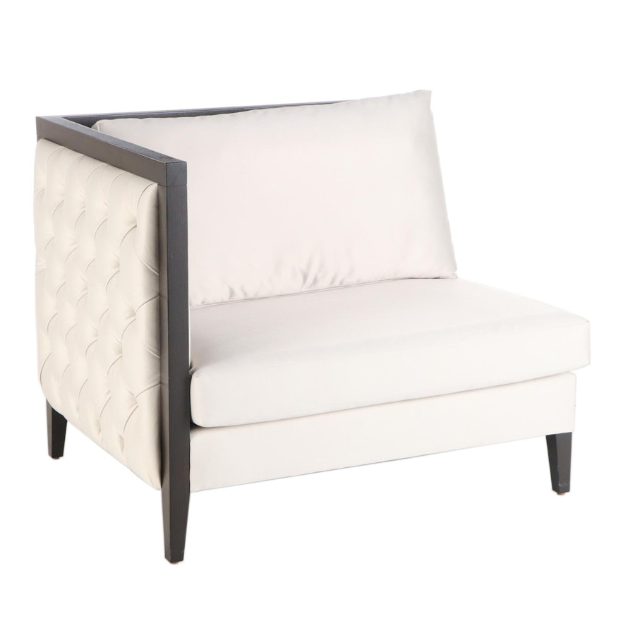 Lily Jack Contemporary Modern Button Tufted Upholstered Corner Chair