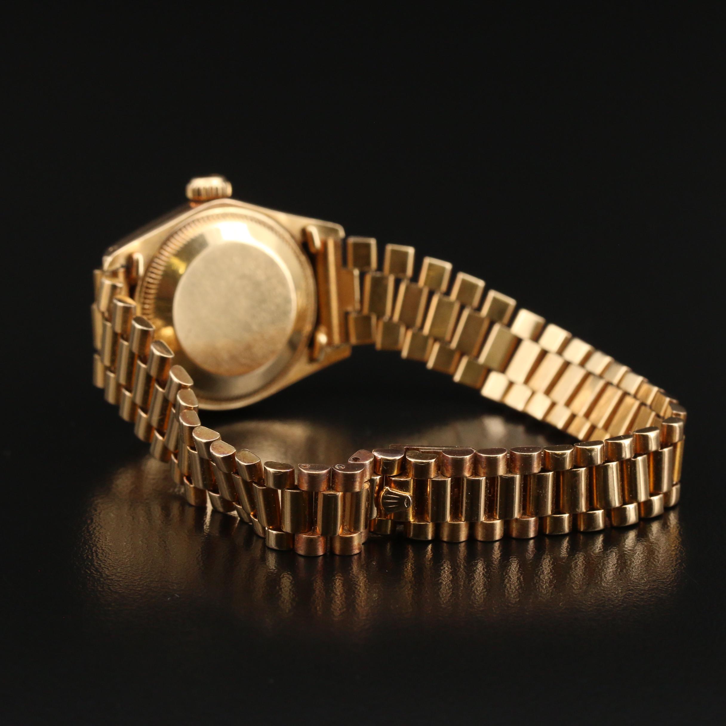 1982 Rolex Date 18K Yellow Gold Automatic Watch