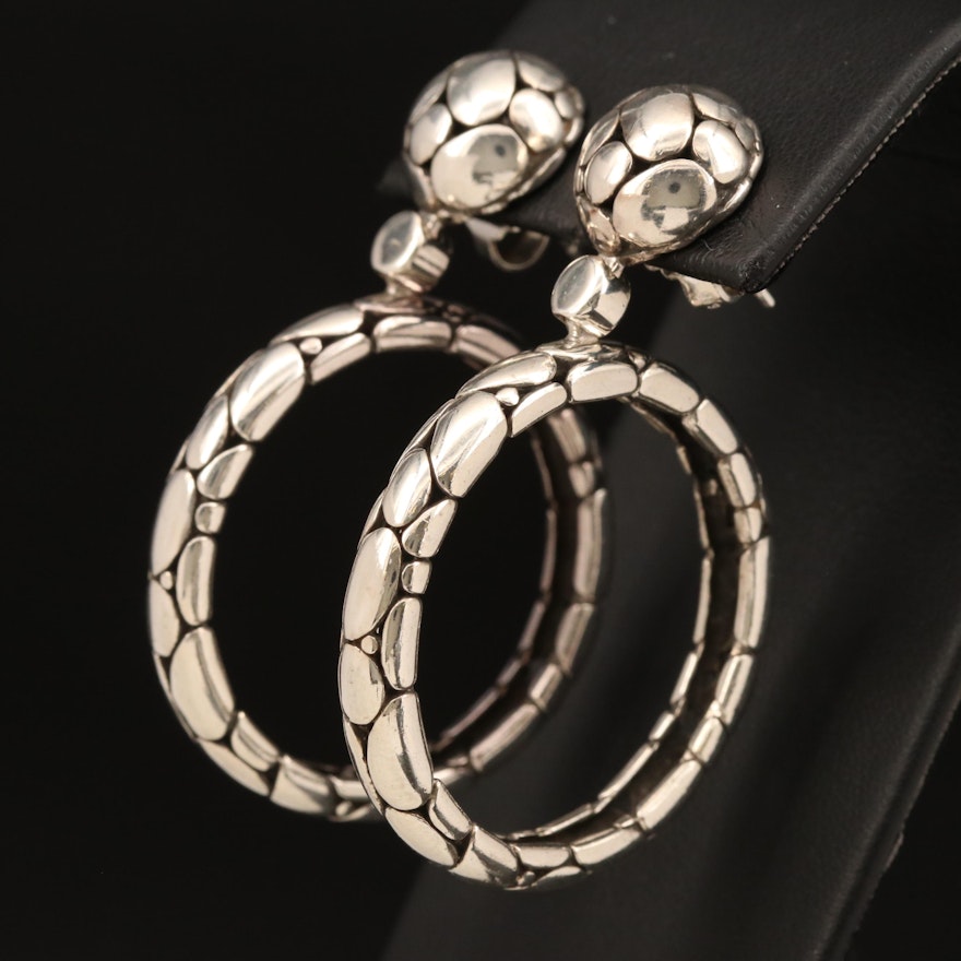 John Hardy "Kali" Sterling Hoop Earrings