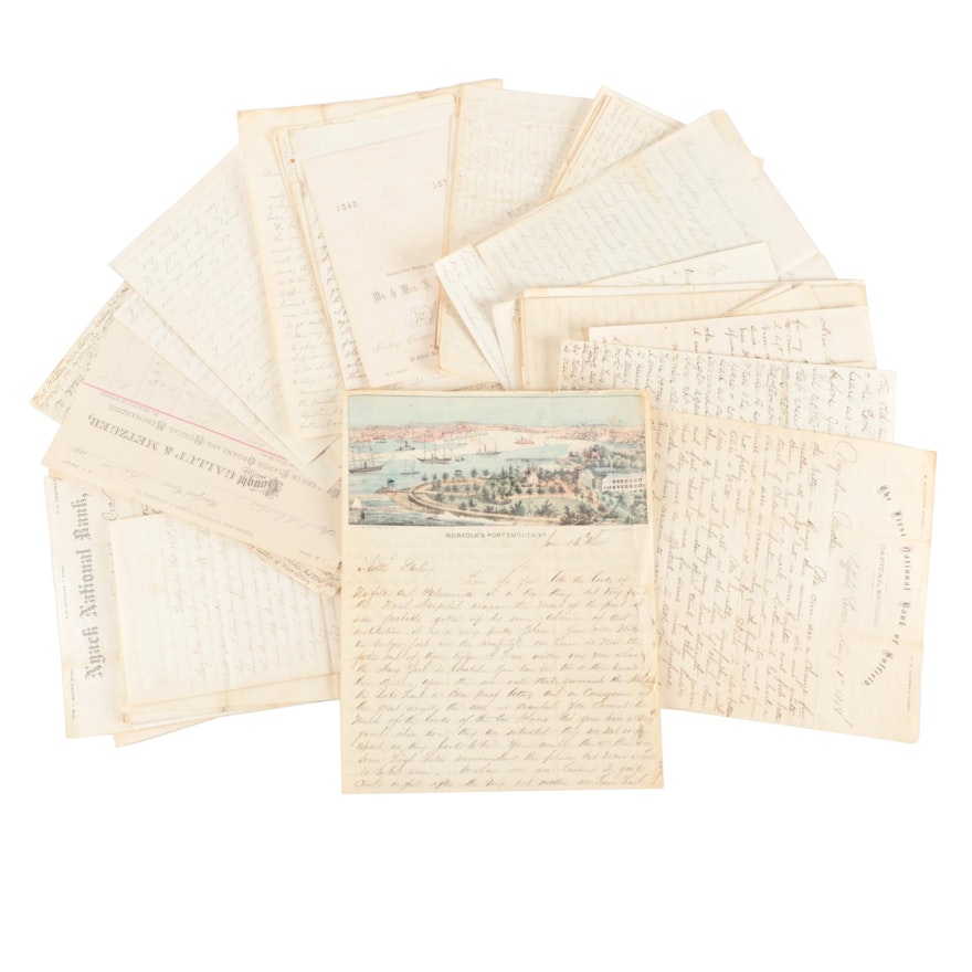 Civil War Era Soldier's Letters and Other Papers, Mid/Late 19th Century