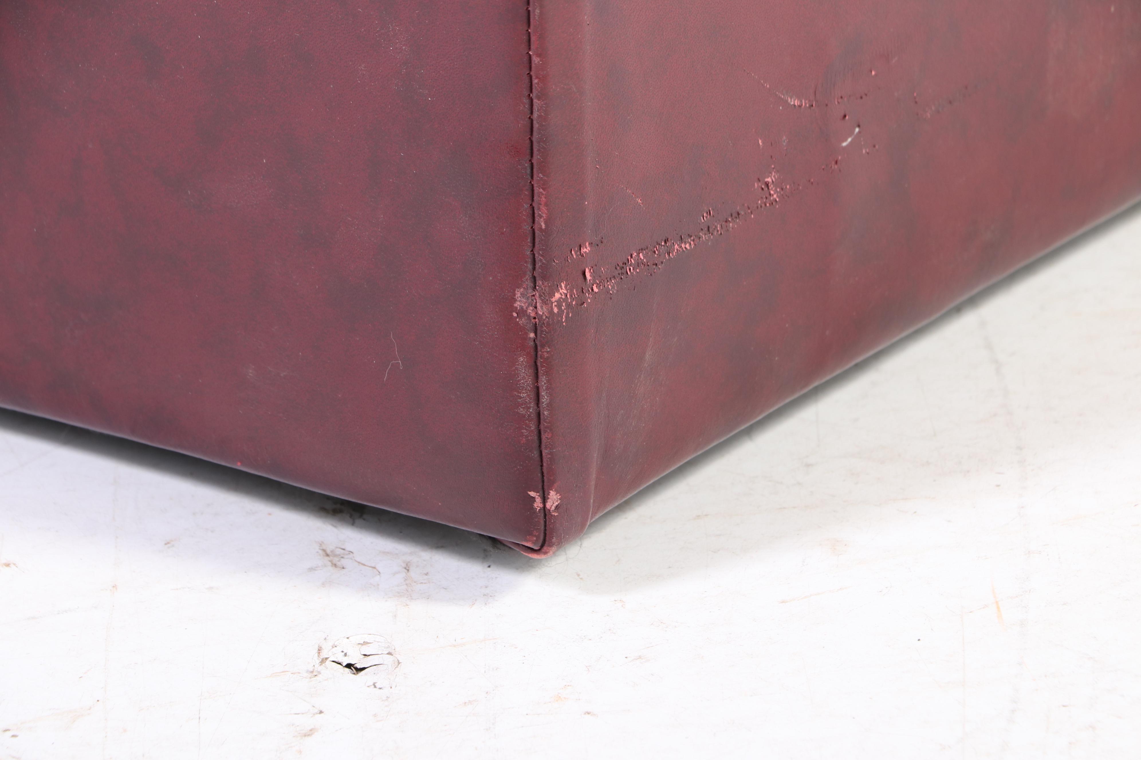 Southwestern Style Rolled Arm Oversized Chair with Ottoman, Late 20th Century